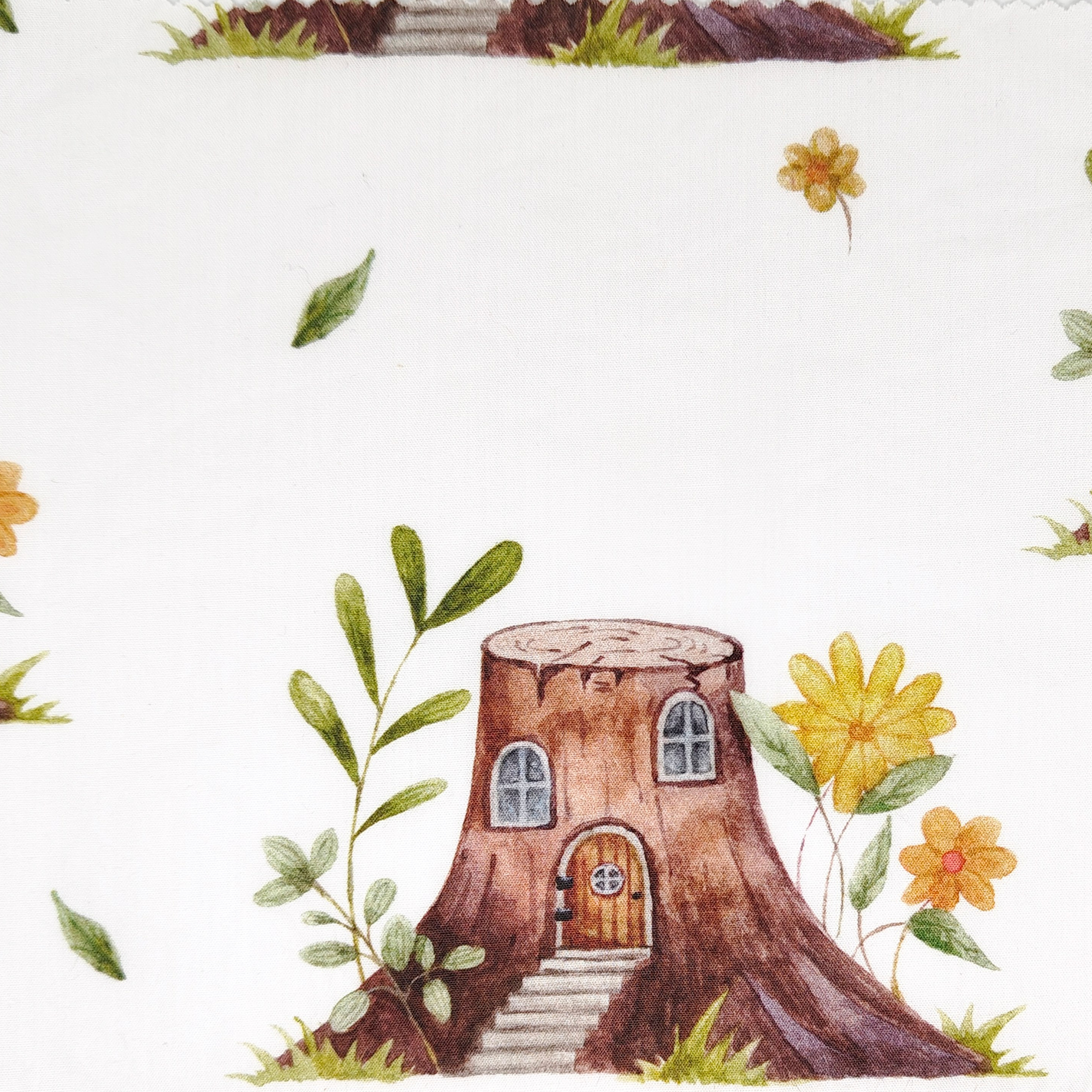 Принт «Волшебный пень» супер-хлопок. 1 м ткани. Роспись стен и декор в детских комнатах Москва и Подмосковье