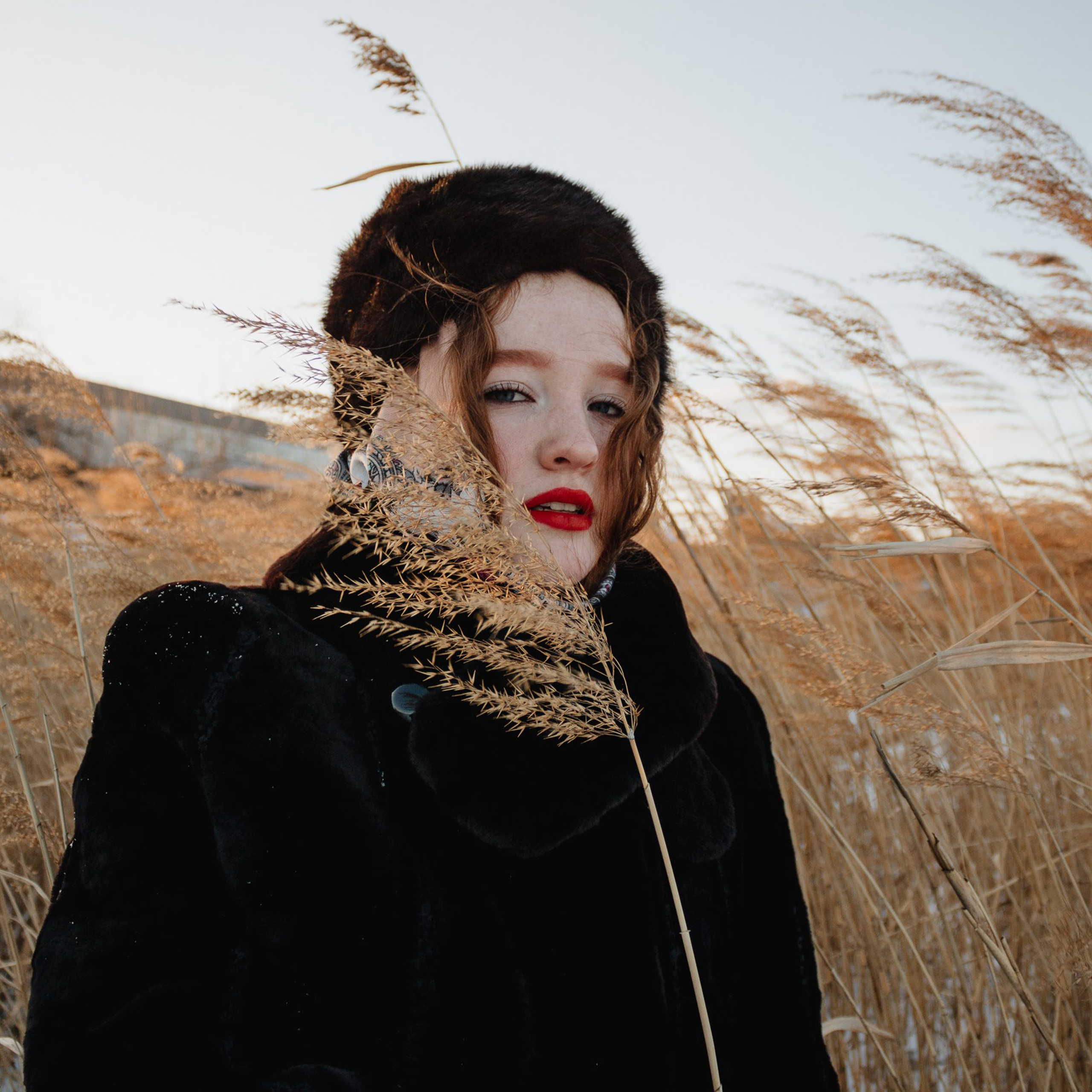 Даша зимняя съёмка