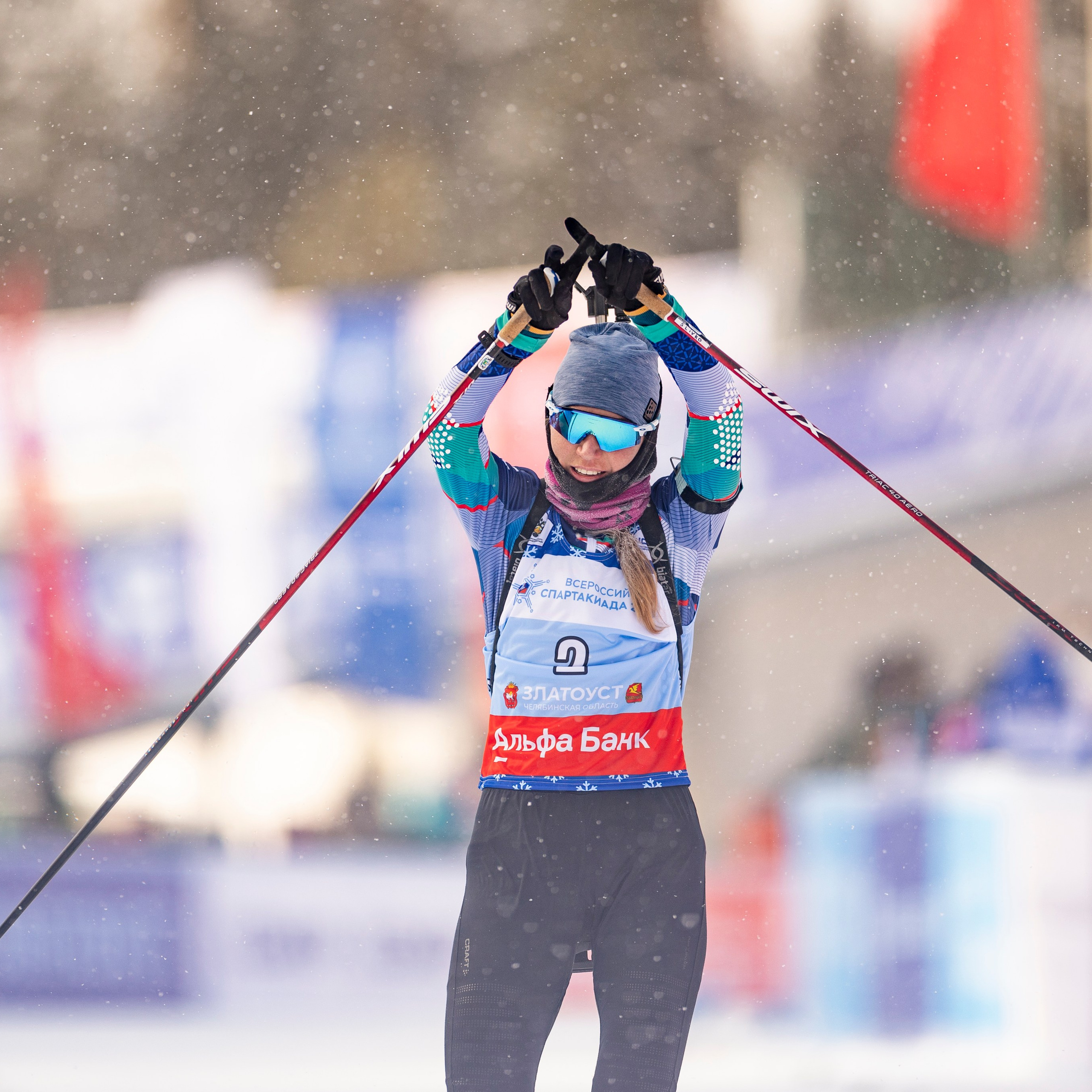 Всероссийская спартакиада. Гонка преследования женщины.