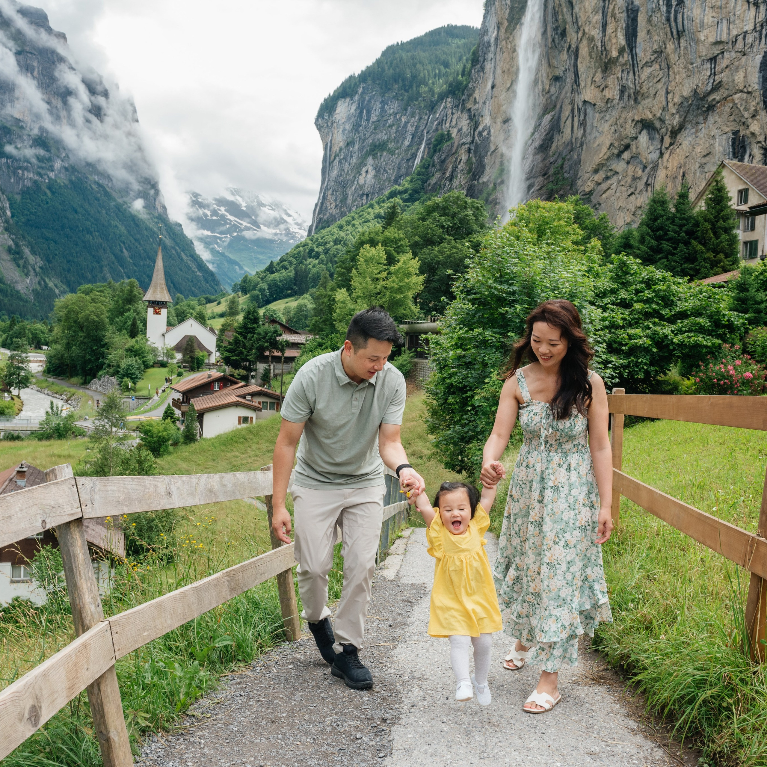 Bernice, Bryant et Kira (Lauterbrunnen, Suisse)
