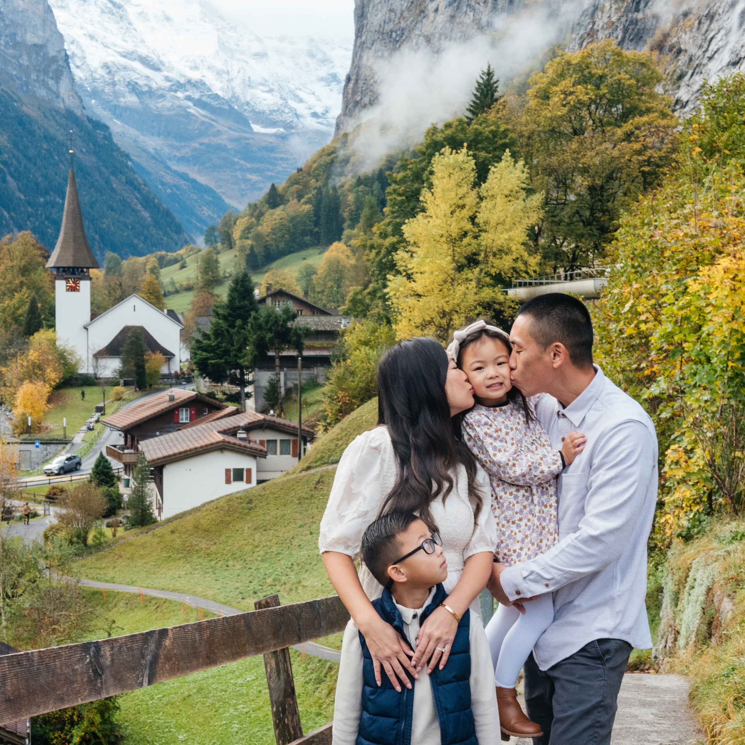Tien, Kenny, Emily and Austin (Lauterbrunnen, Suisse)