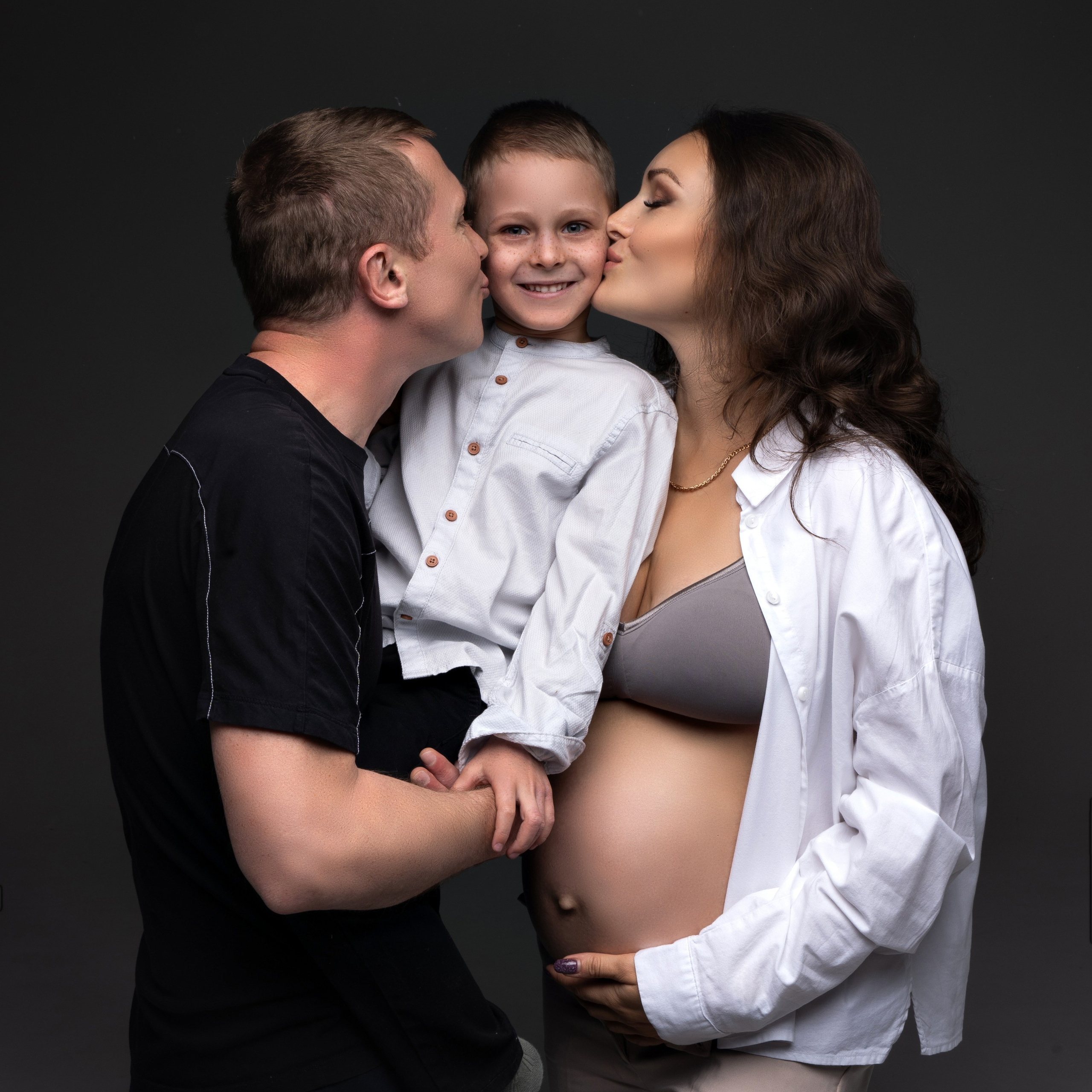 семейная фотосессия беременной