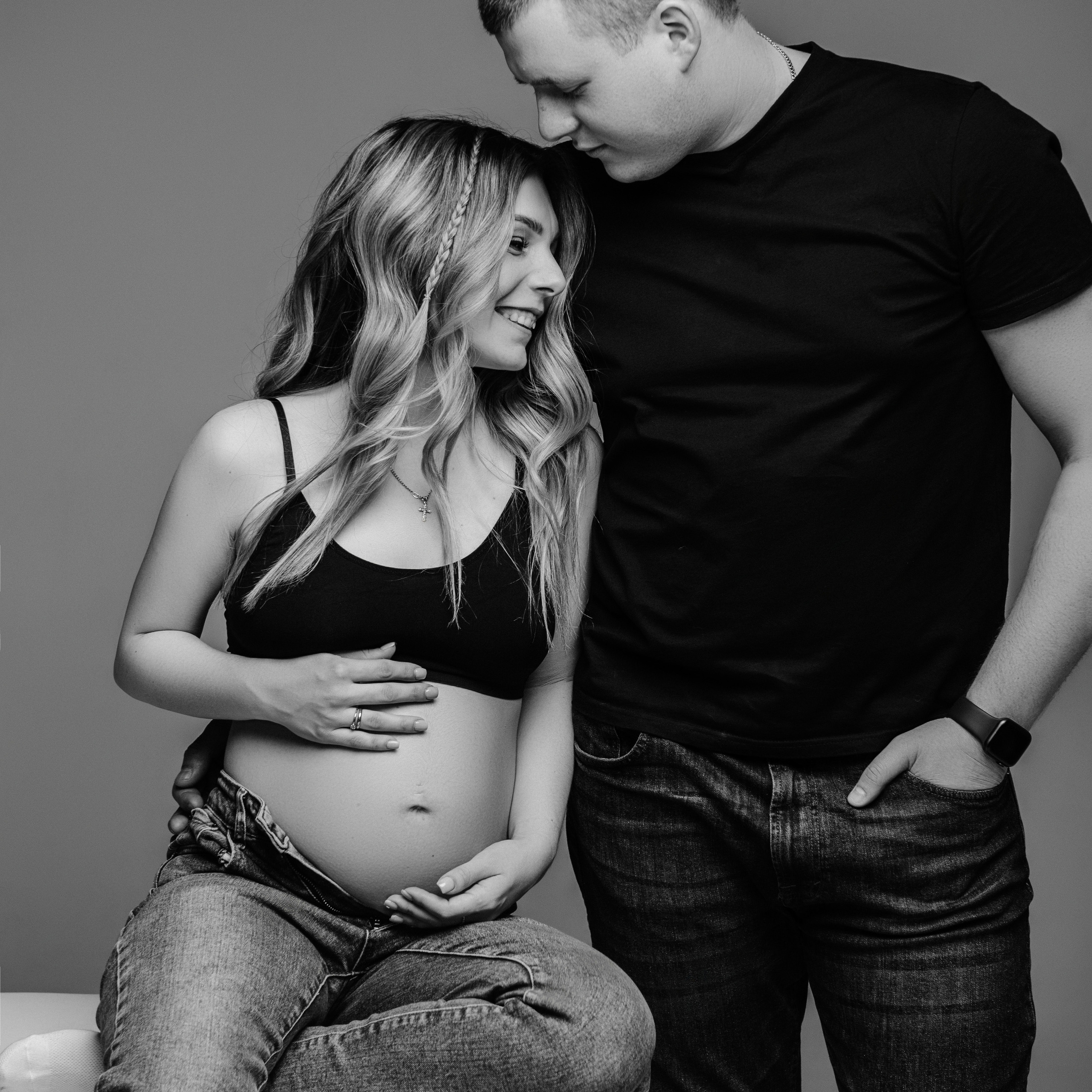 Лида и Вадик. Съёмка на циклораме