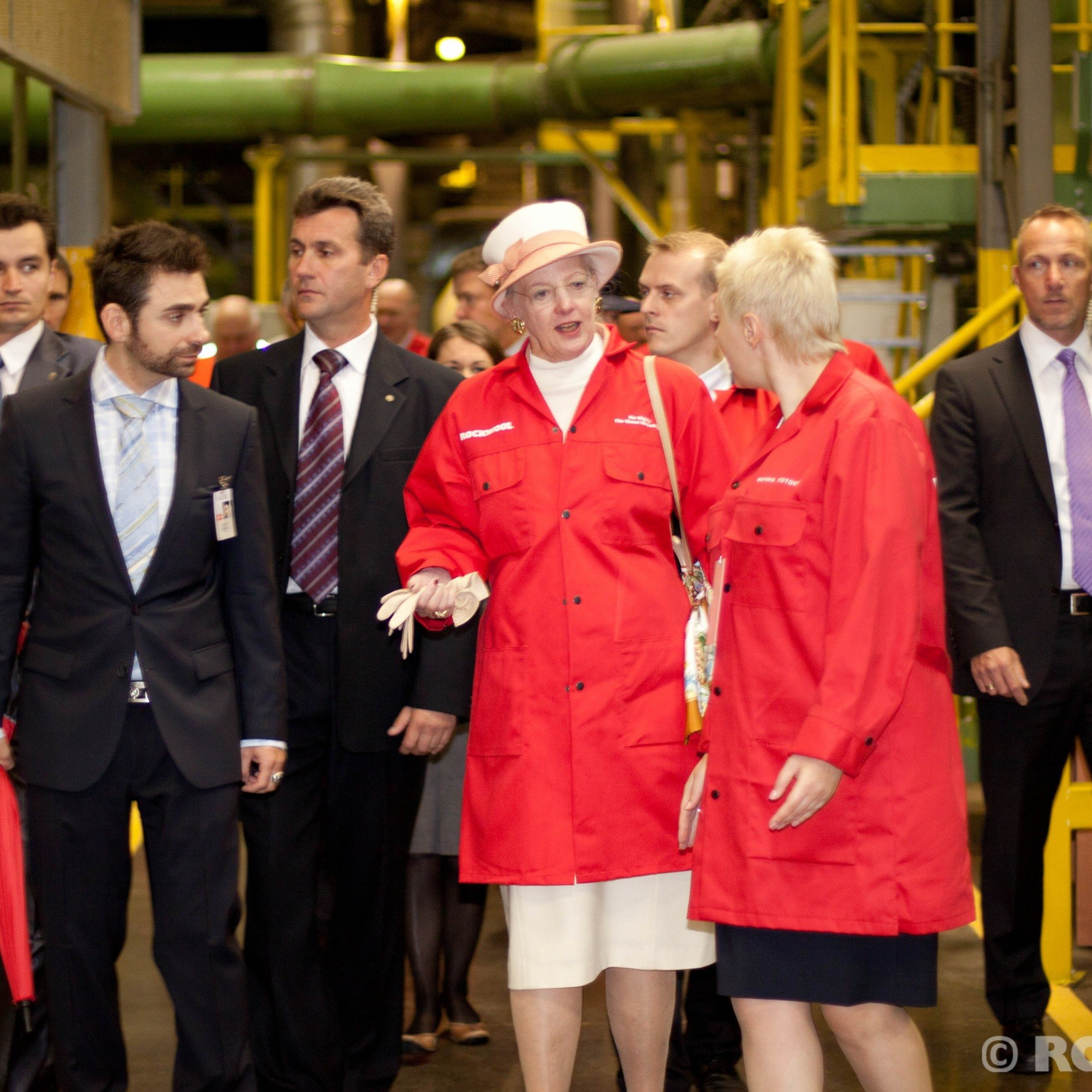 Визит Ее Величества Королевы Дании, Маргрете II на завод компании ROCKWOOL. Photomantis