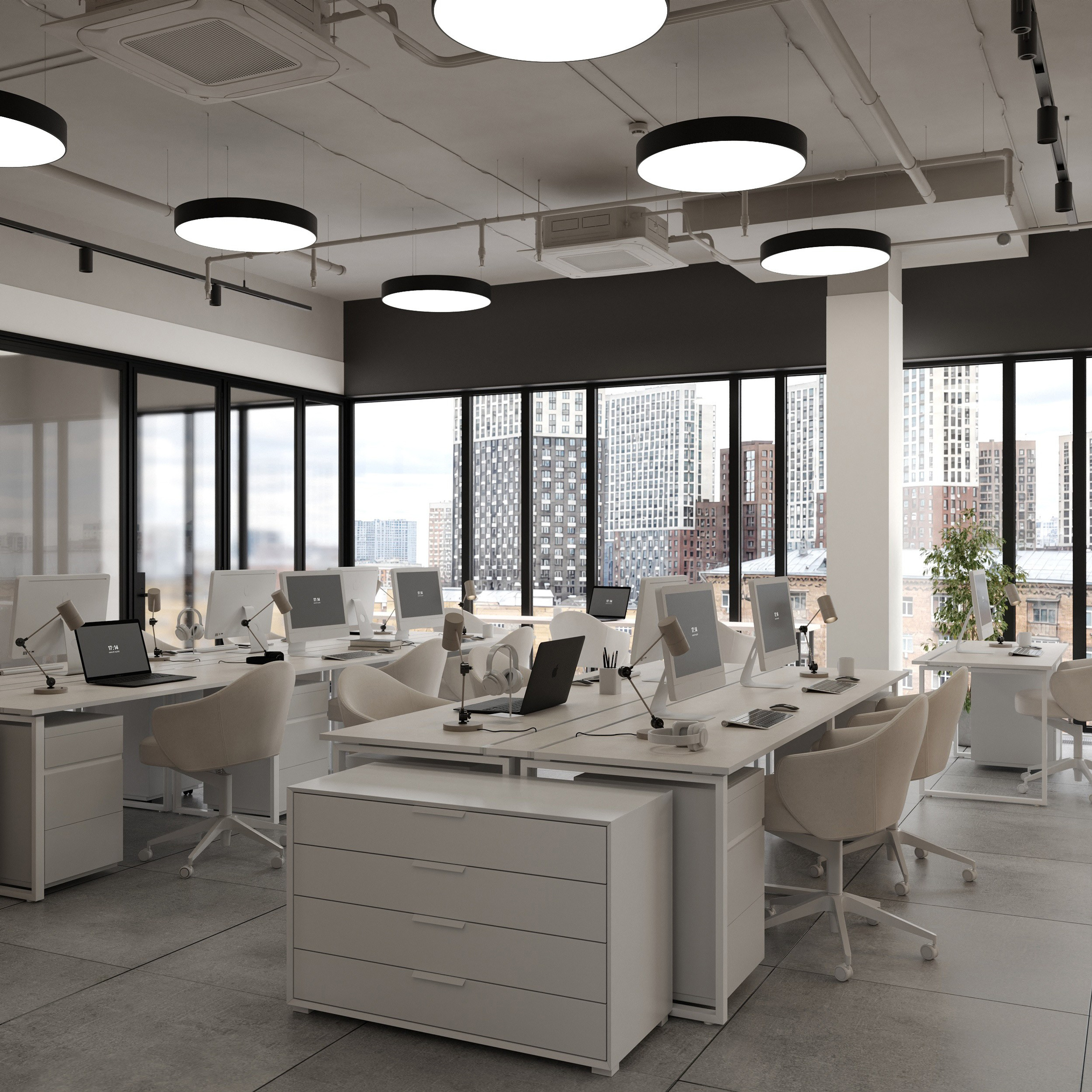 Офис косметический в Москве. 3d визуализатор интерьера Нургалиева Диана
