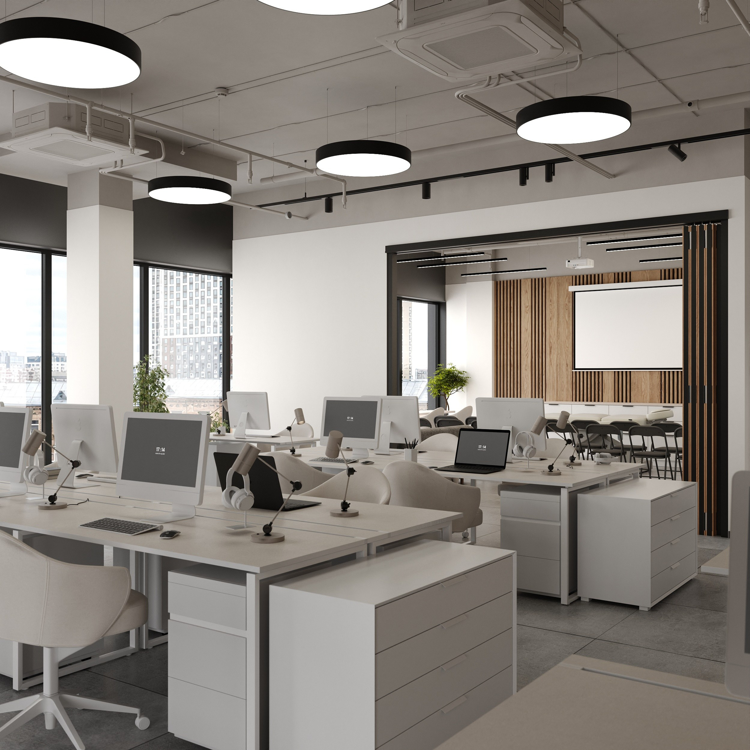 Офис косметический в Москве. 3d визуализатор интерьера Нургалиева Диана