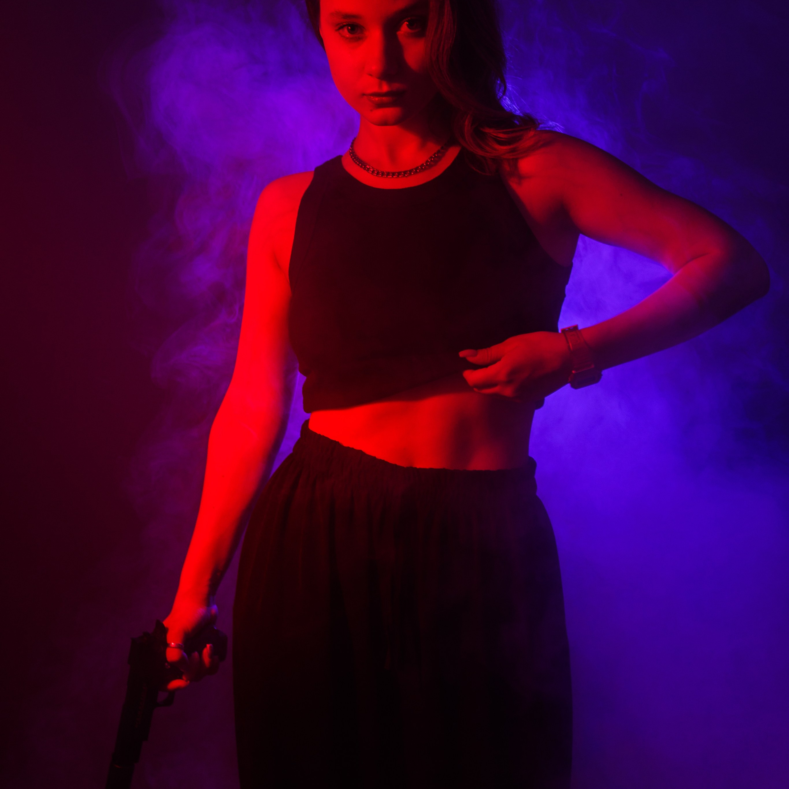 Портрет в дыму. Фотограф Николай Т