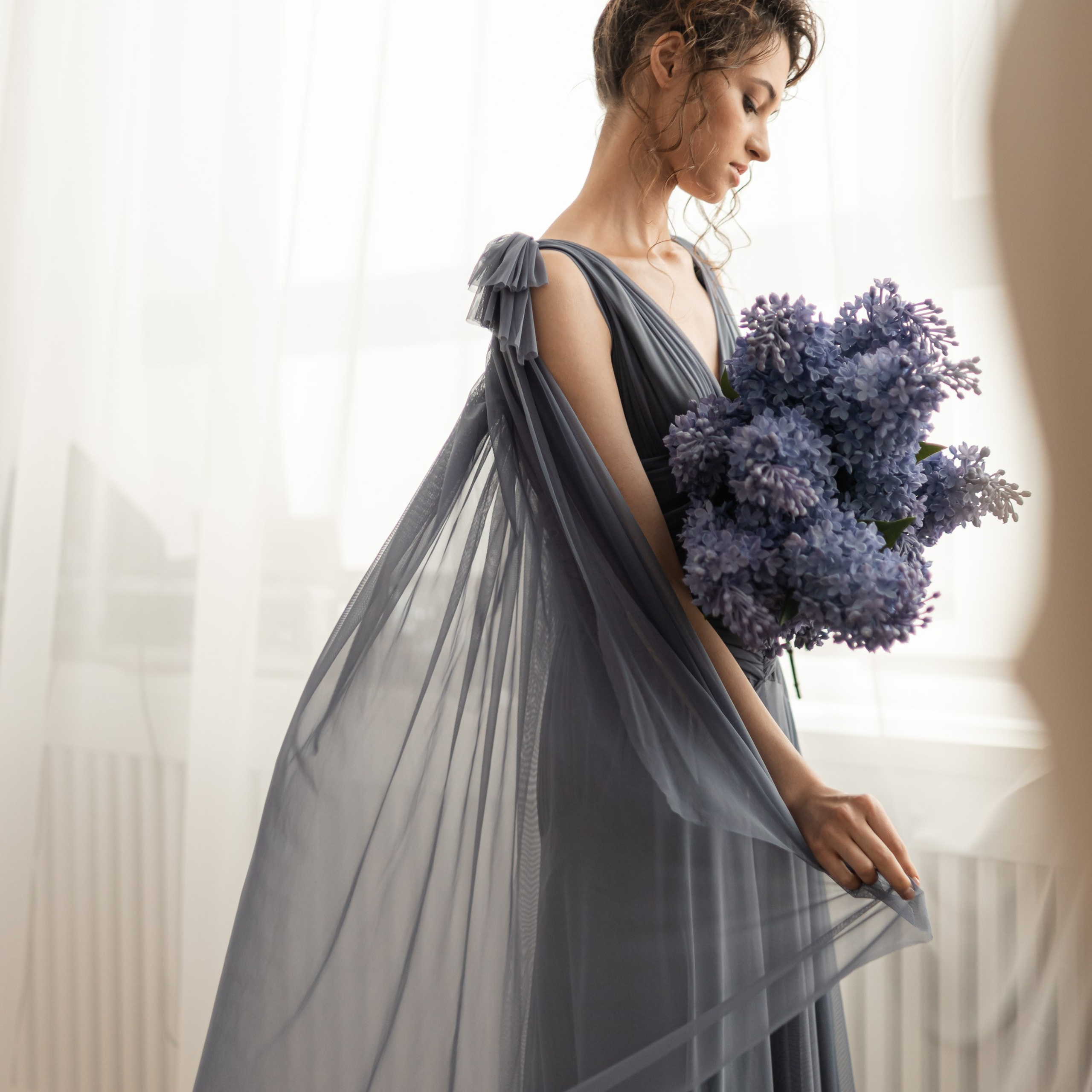 Девушка с сиренью. Фотограф в Тюмени Вера Ильинова