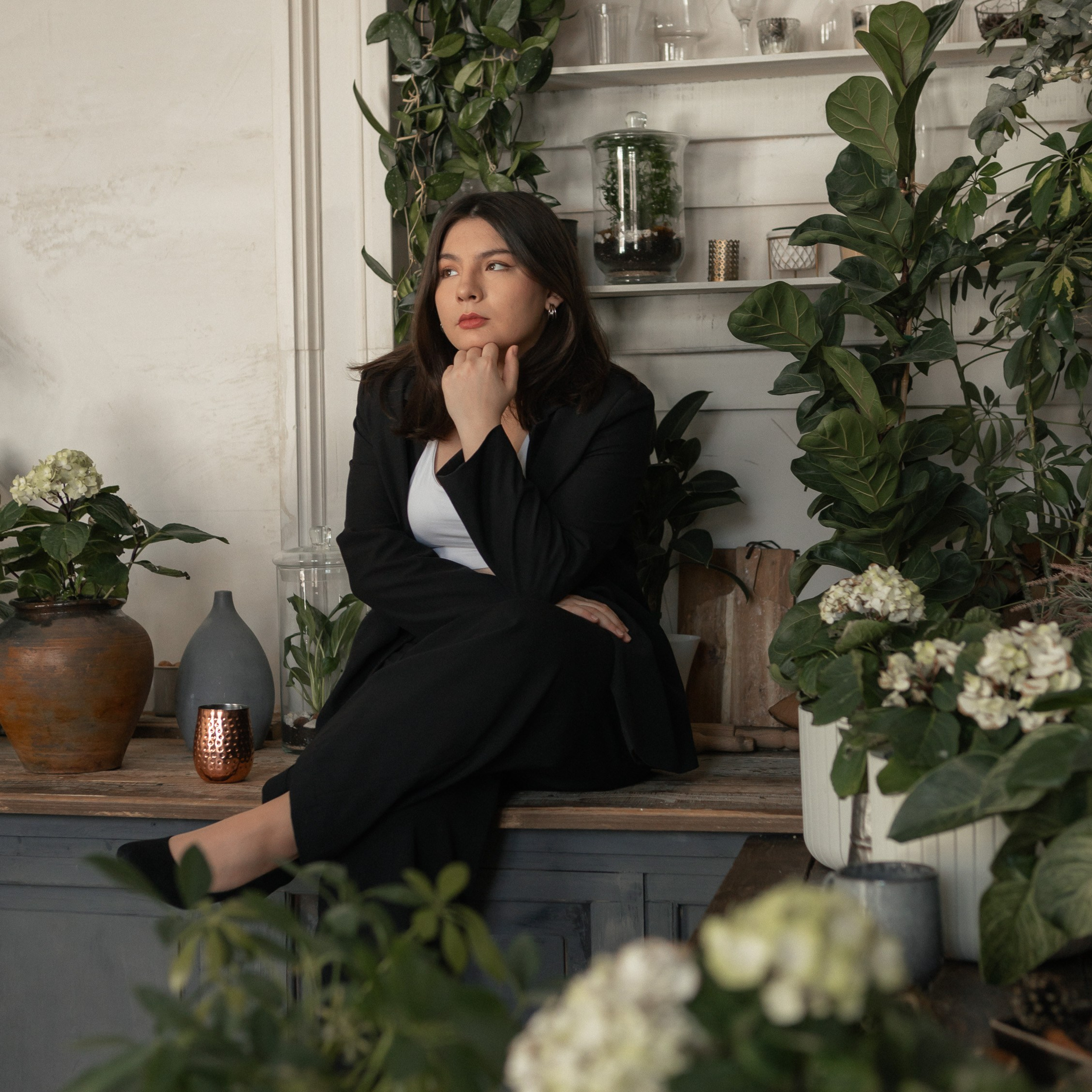 В студии с цветами. Фотограф в Тюмени Вера Ильинова