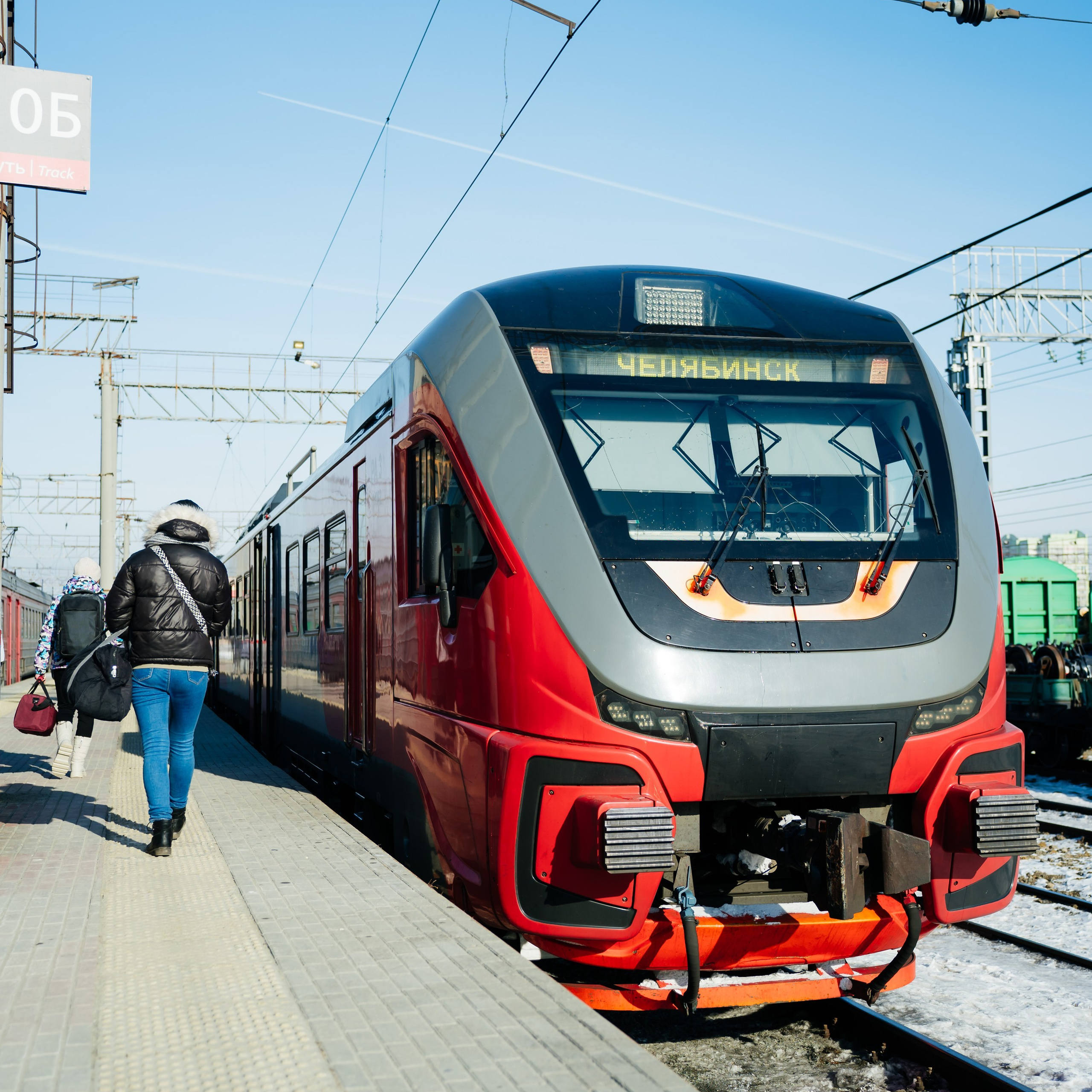 Съемка поезда для РЖД