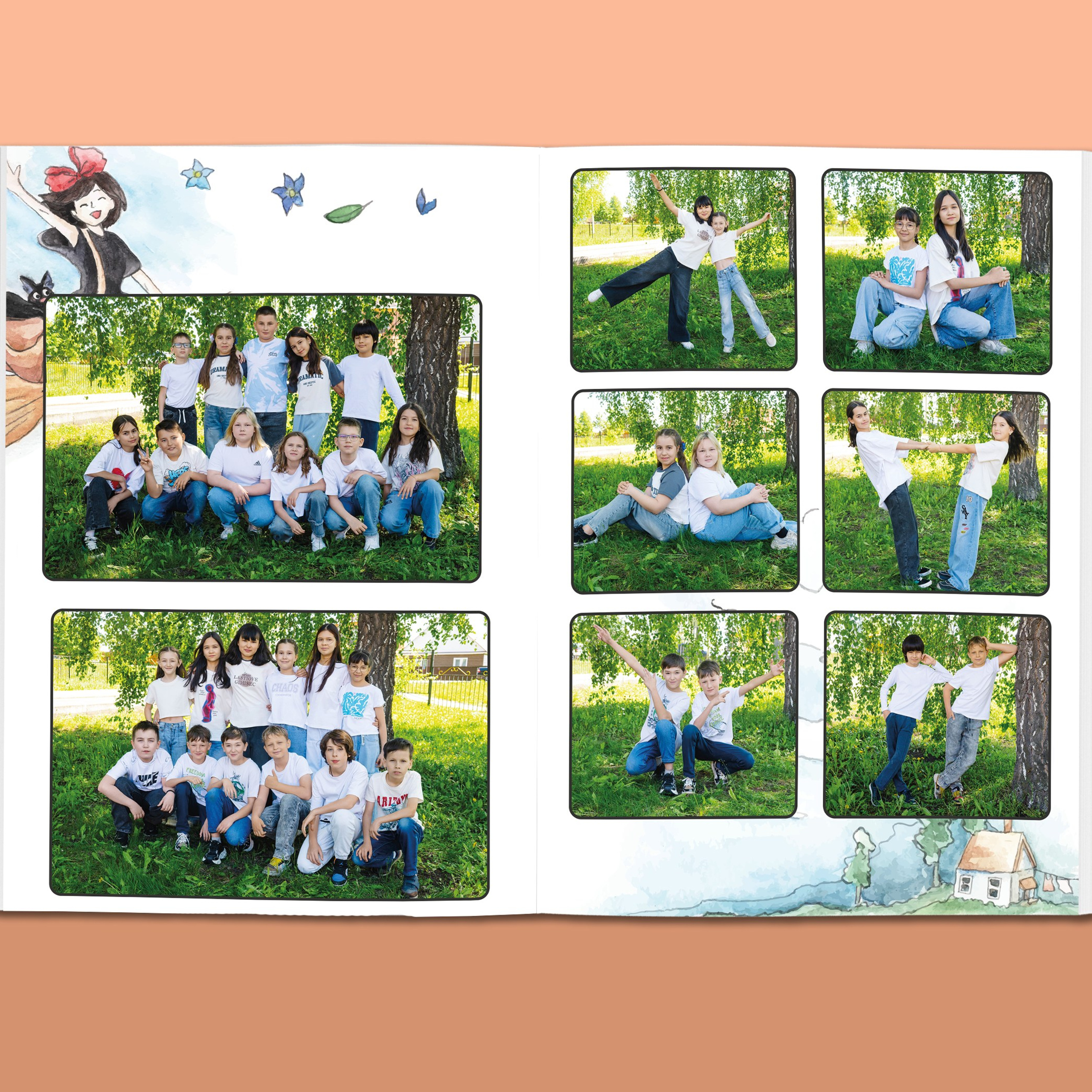 2300 руб. 3 разворота «Тоторо». Выпускные альбомы «Окейкнига»