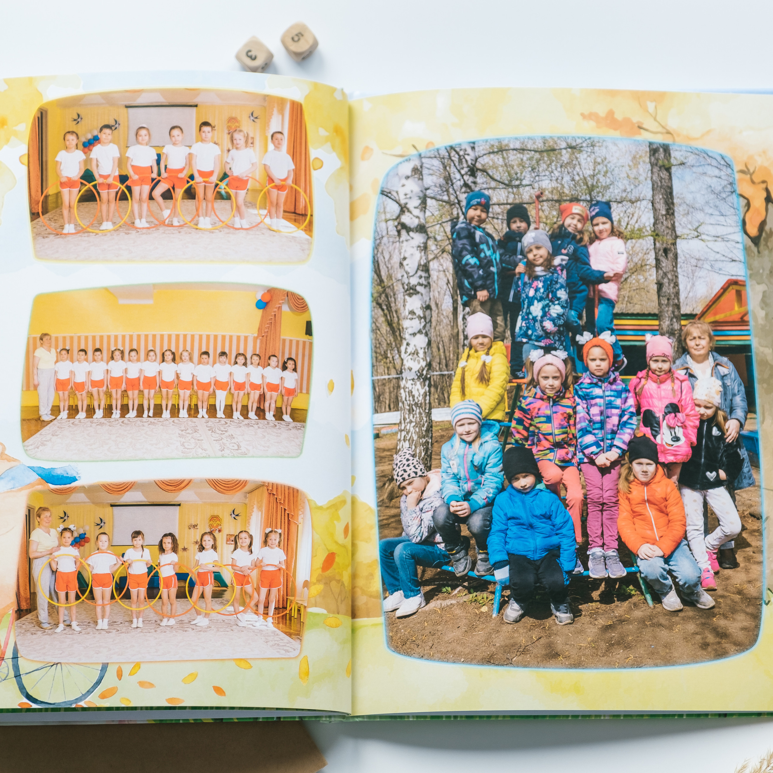 С личным разворотом «Акварельные мечты». Выпускные альбомы «Окейкнига»