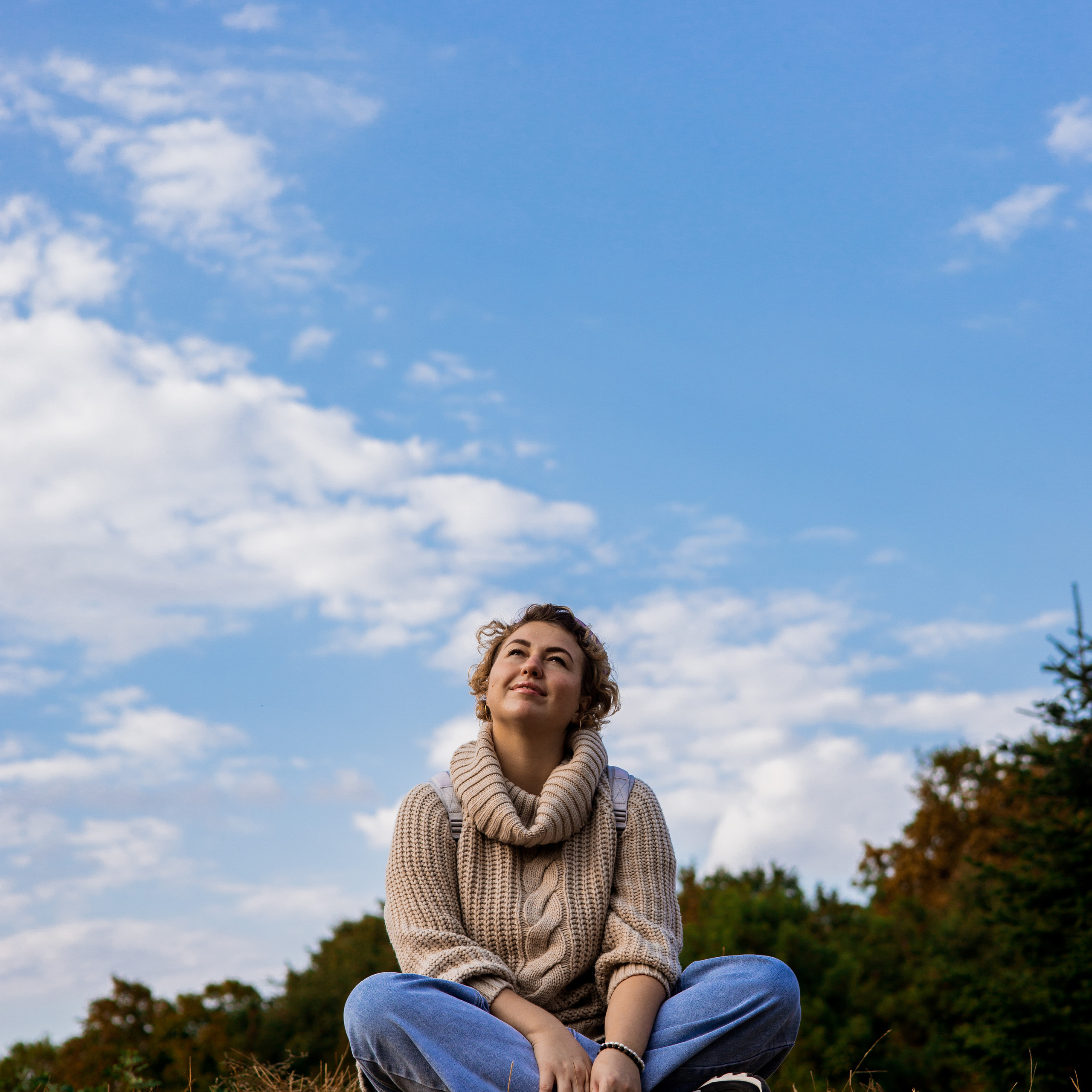 Мария осень в парке