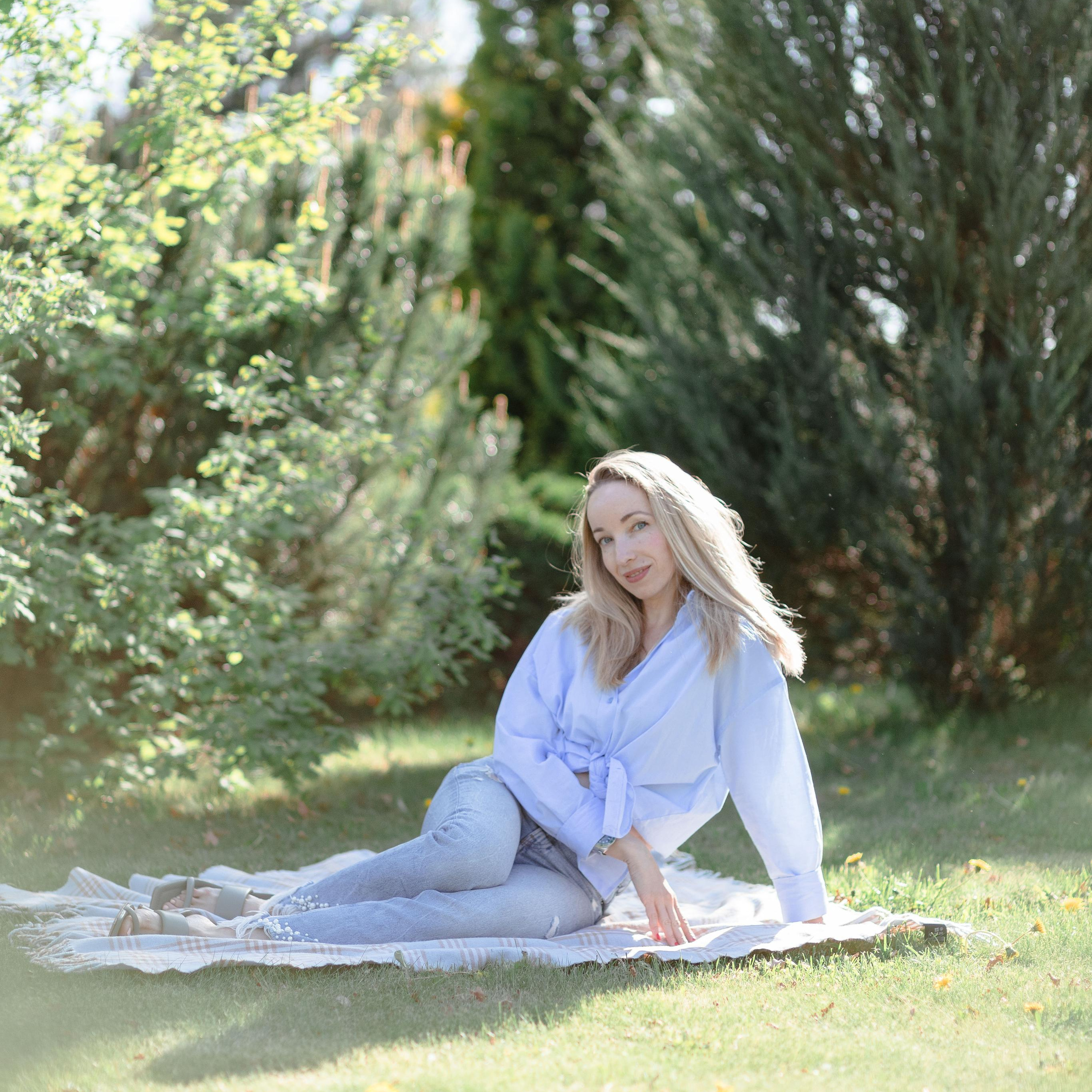 Apple trees in bloom