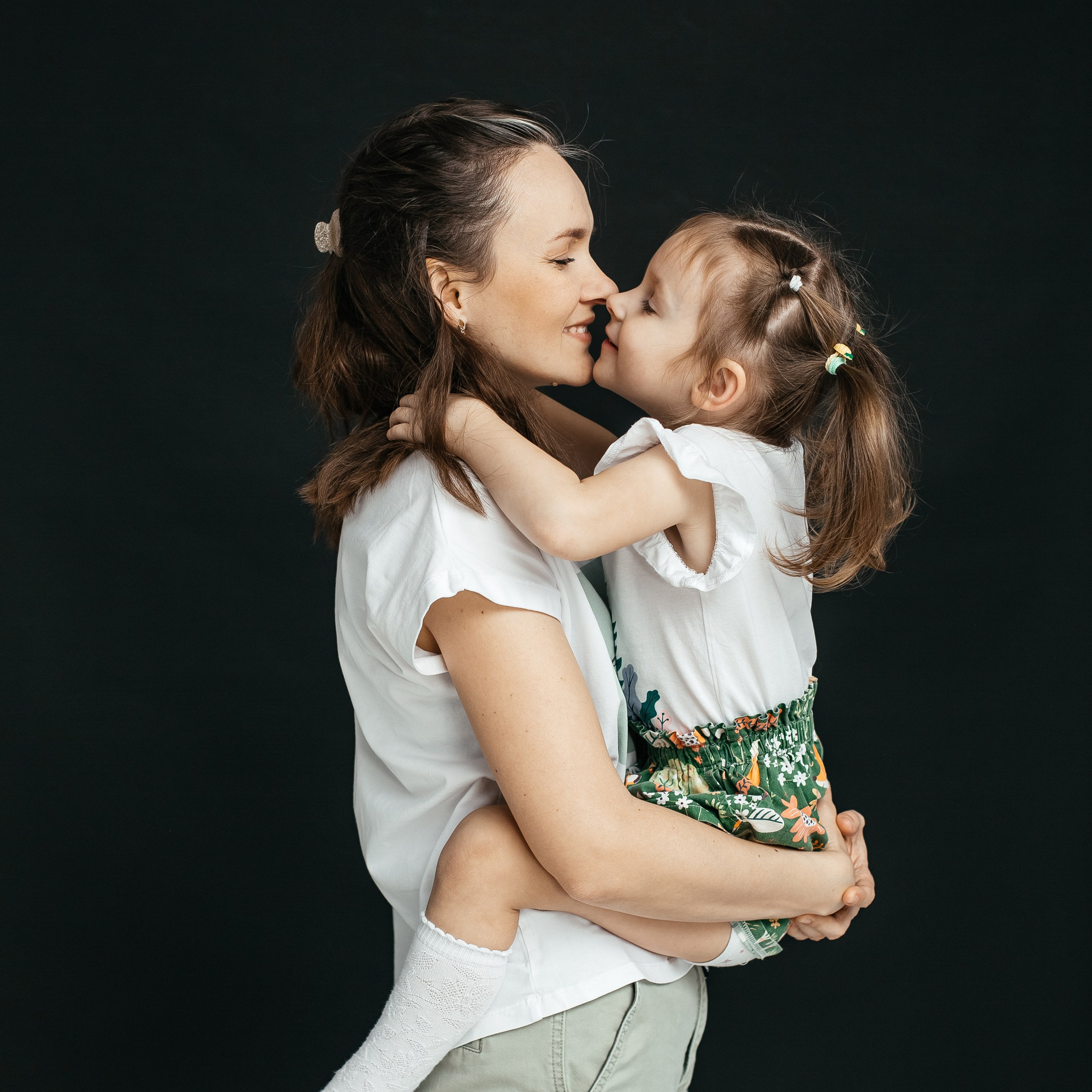 Настя с семьей