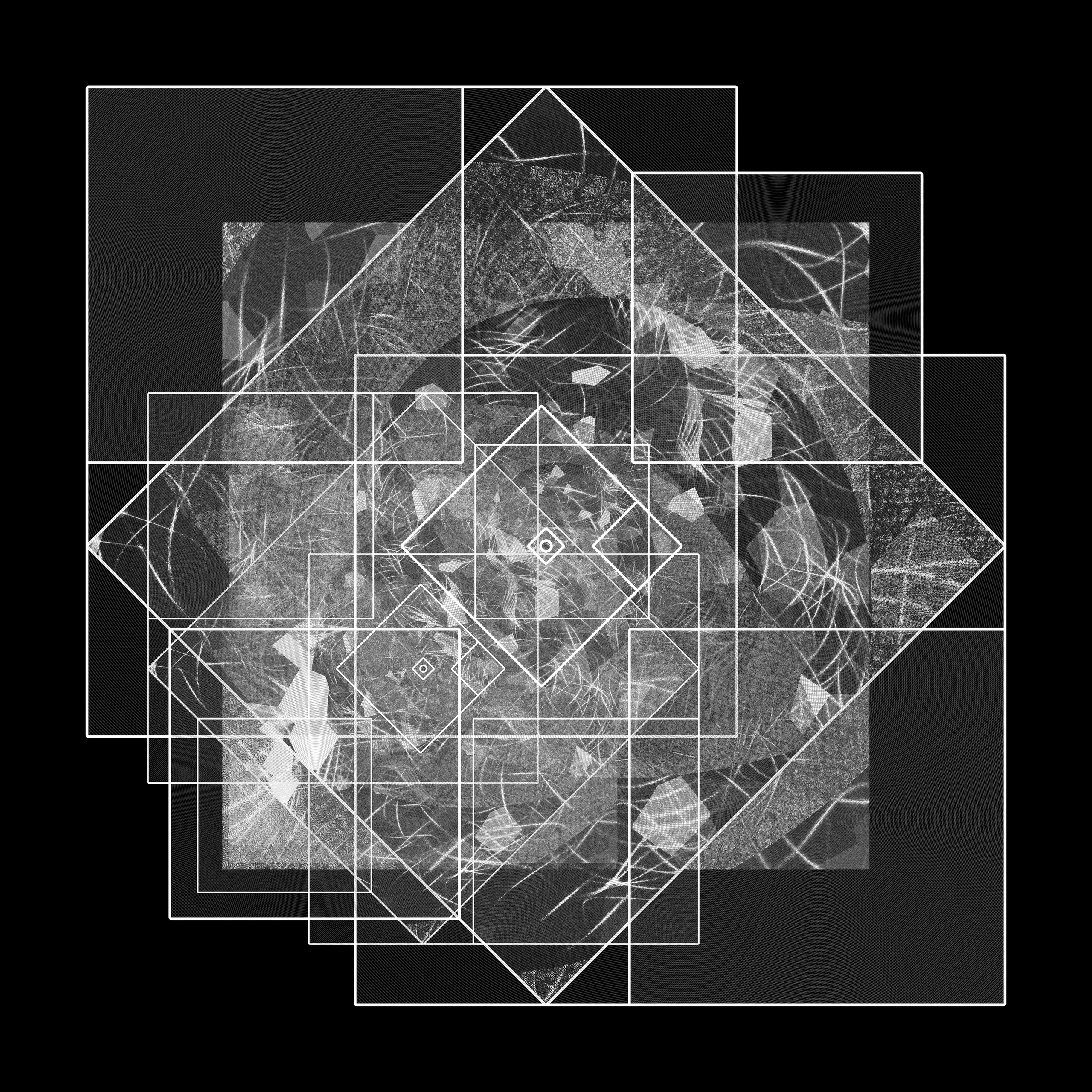 Монохромные ритмы Картина. переносит зрителя в атмосферу эмоционального путешествия, где белые квадраты играют ключевую роль в создании глубокой гармонии и искания точки равновесия в невесомости сознания