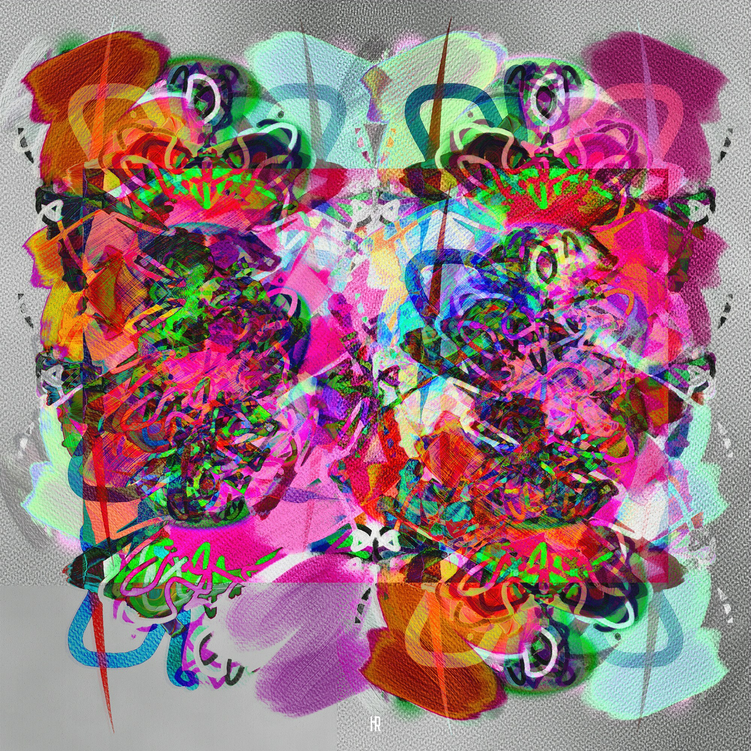 Вариант для заполнения пространства над диваном в стиле Om Optical Art - № 87345