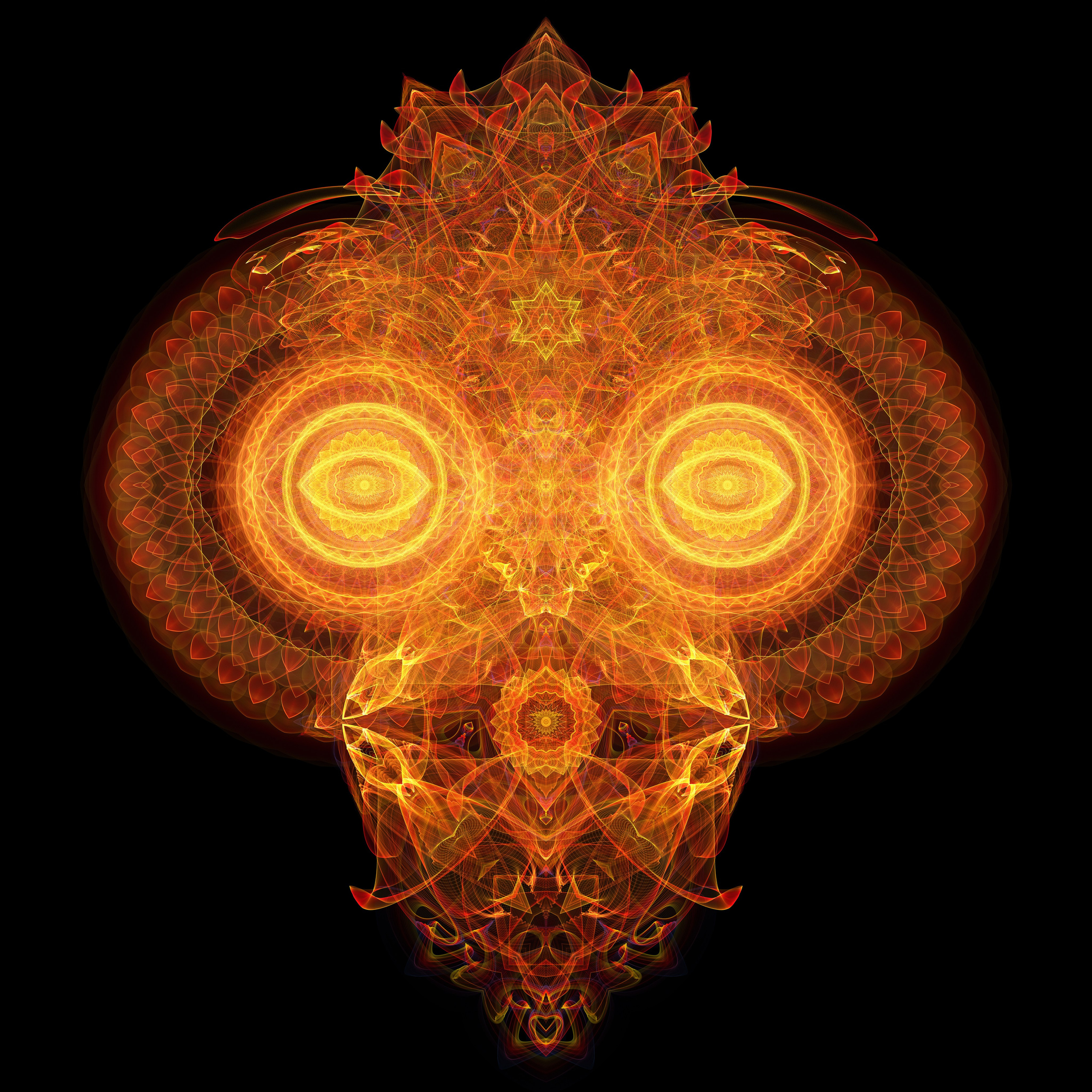 Ваал, из сери маски богов 2020, Digital Art, пластификация