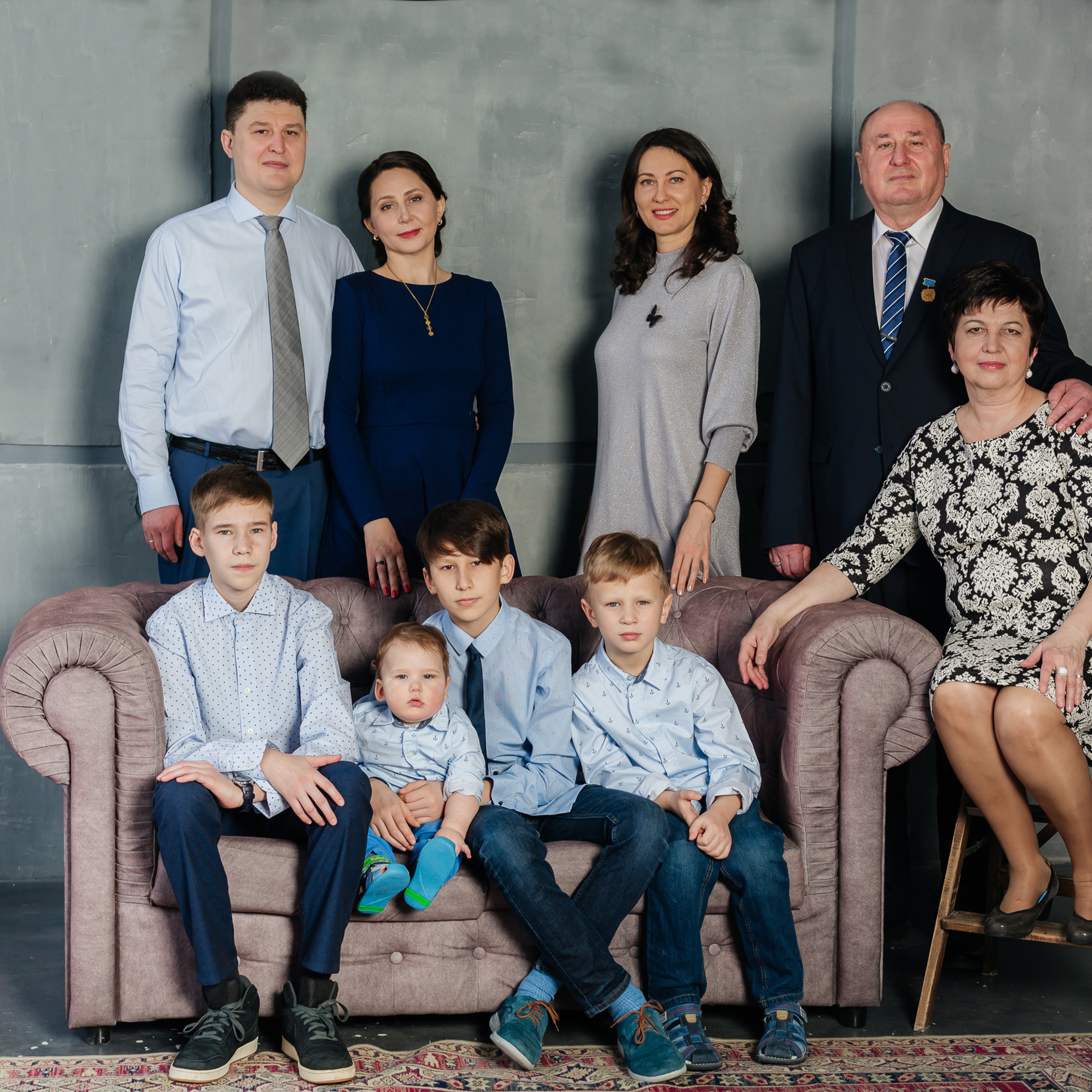 Фотосессия большой семьи