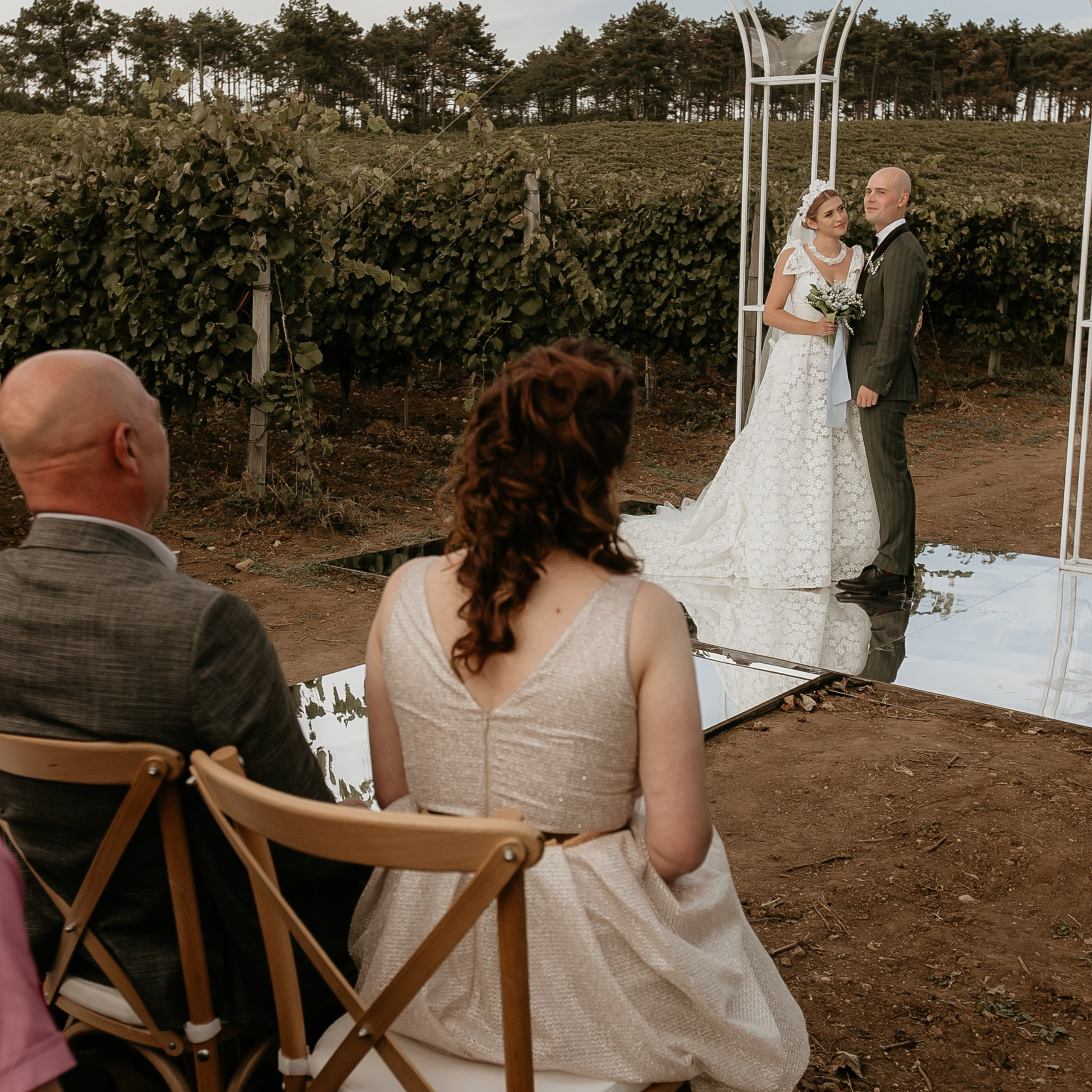 Wedding on winery