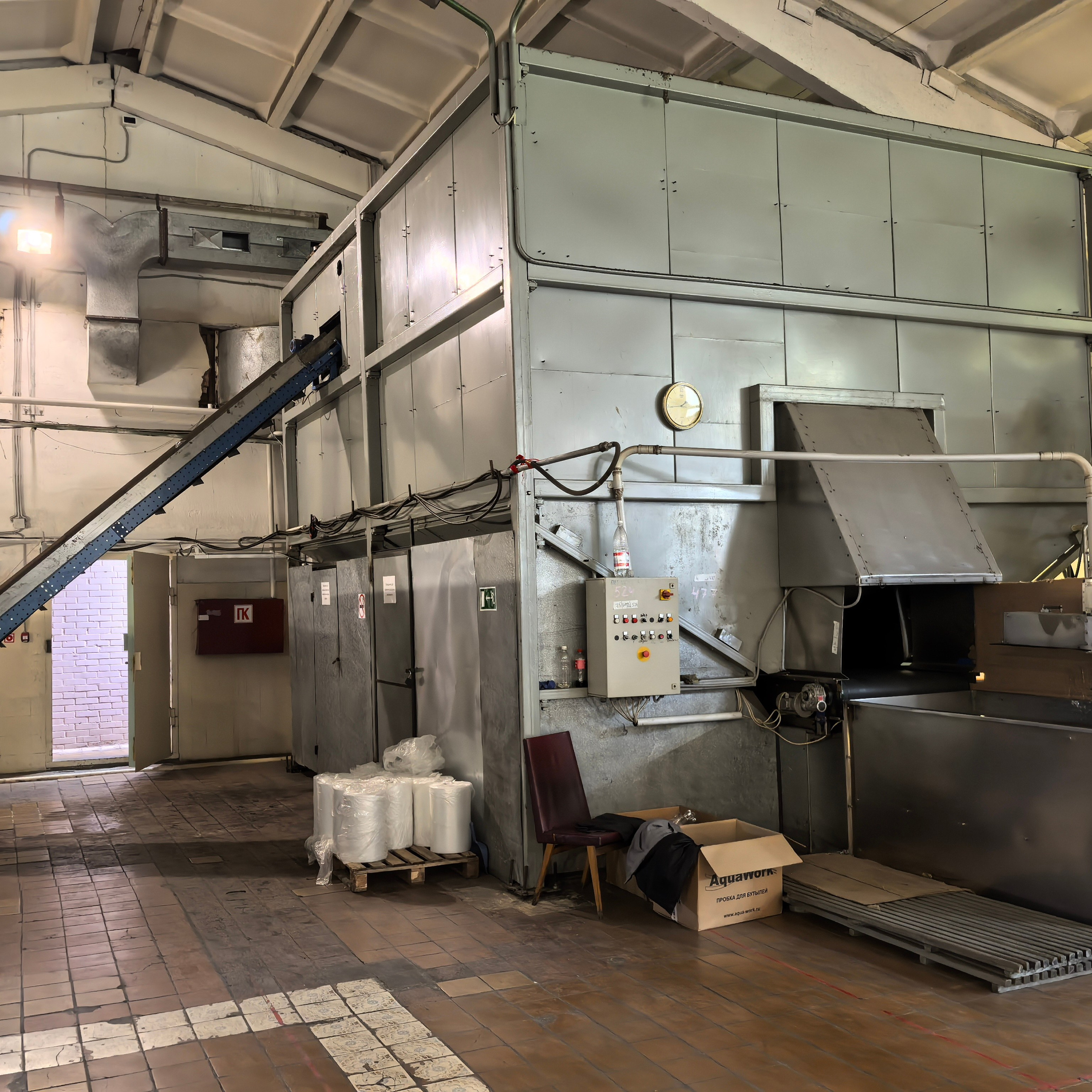 Конвейер ленточный наклонный