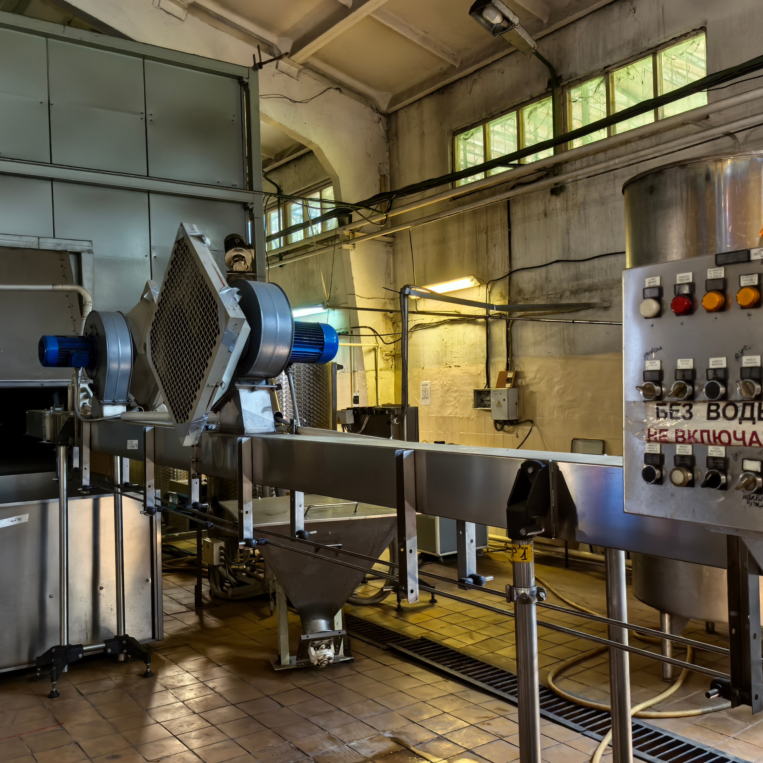 Воздушный конвейер для бутылок ПЭТ