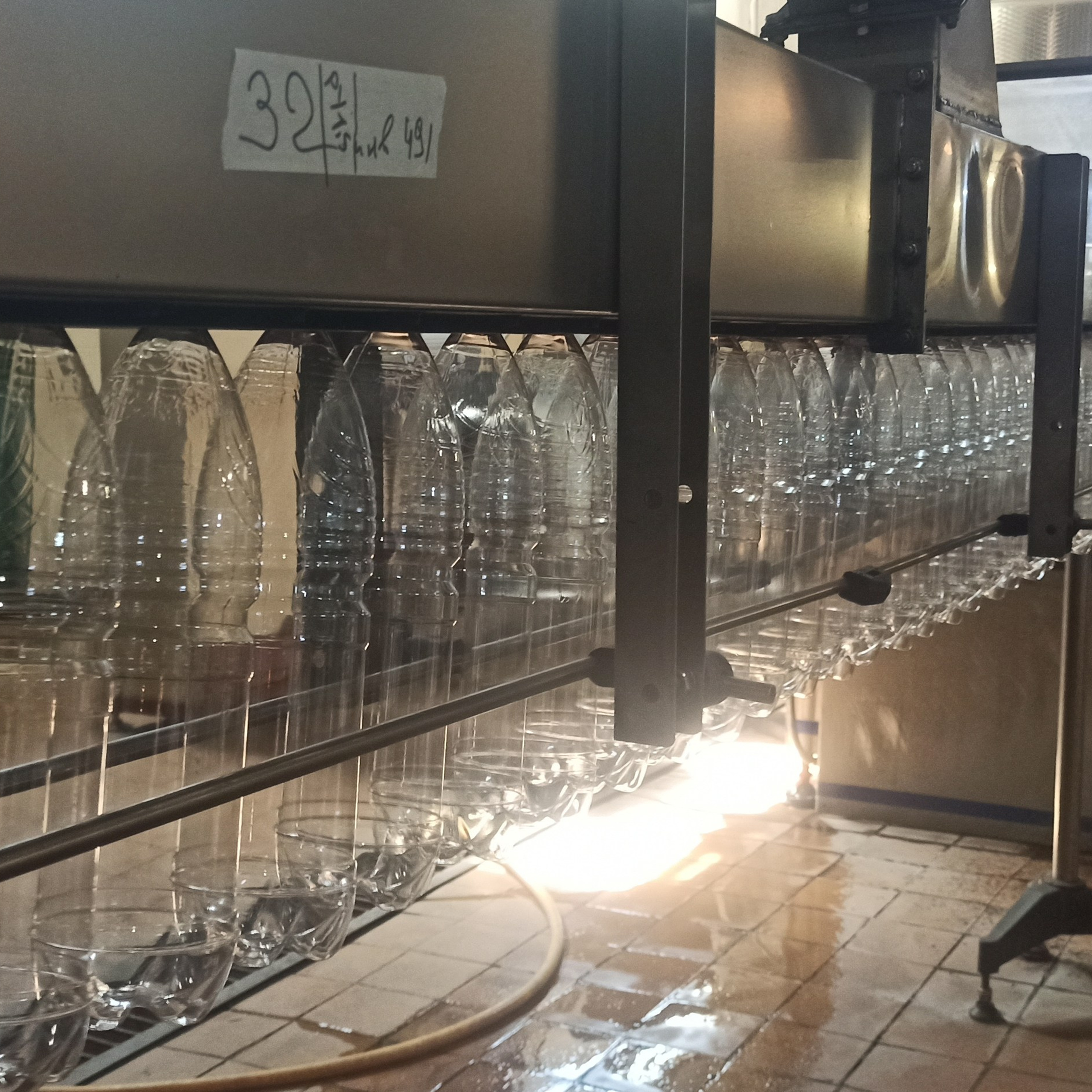 Воздушный конвейер для бутылок ПЭТ