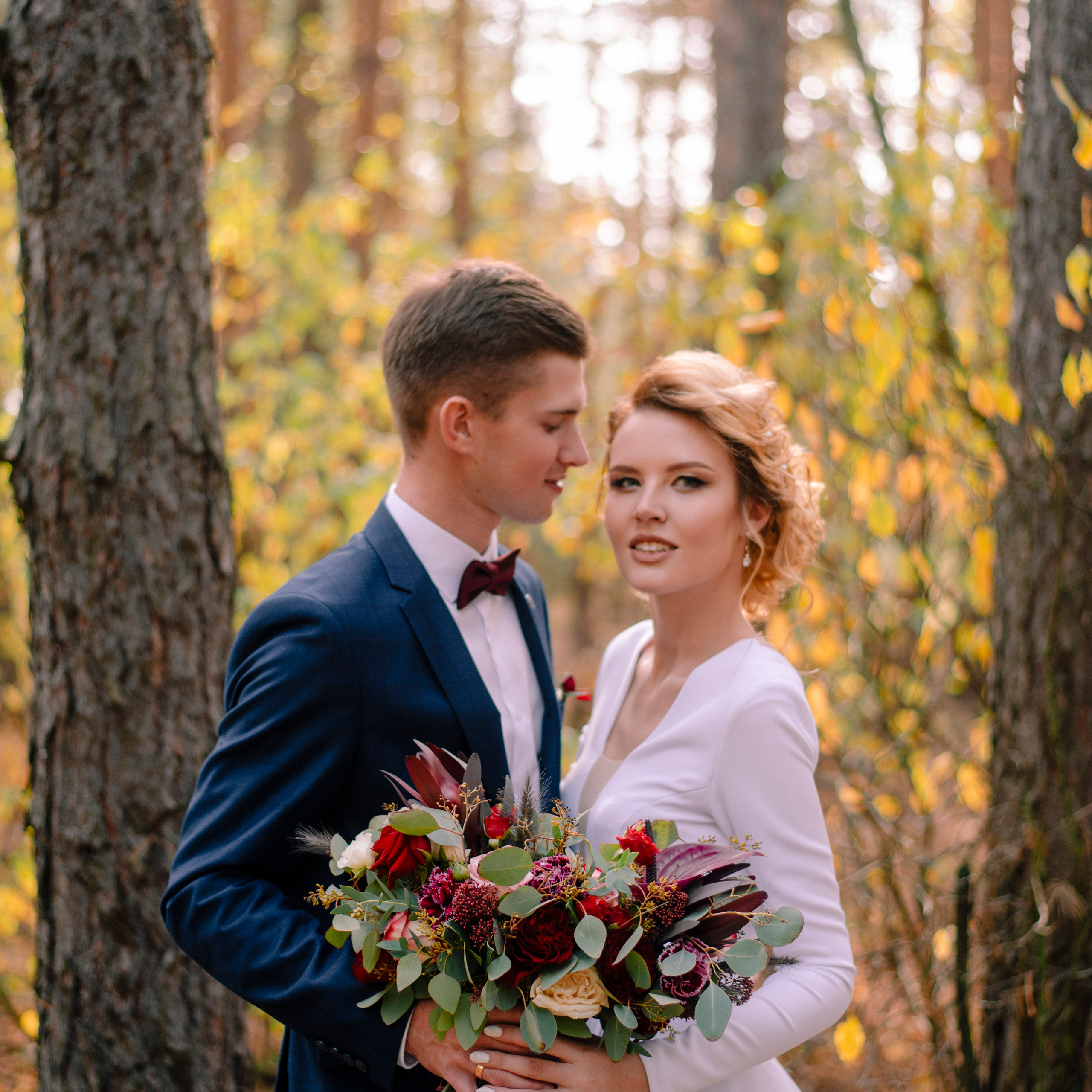 Лена и Андрей — осенняя прогулка