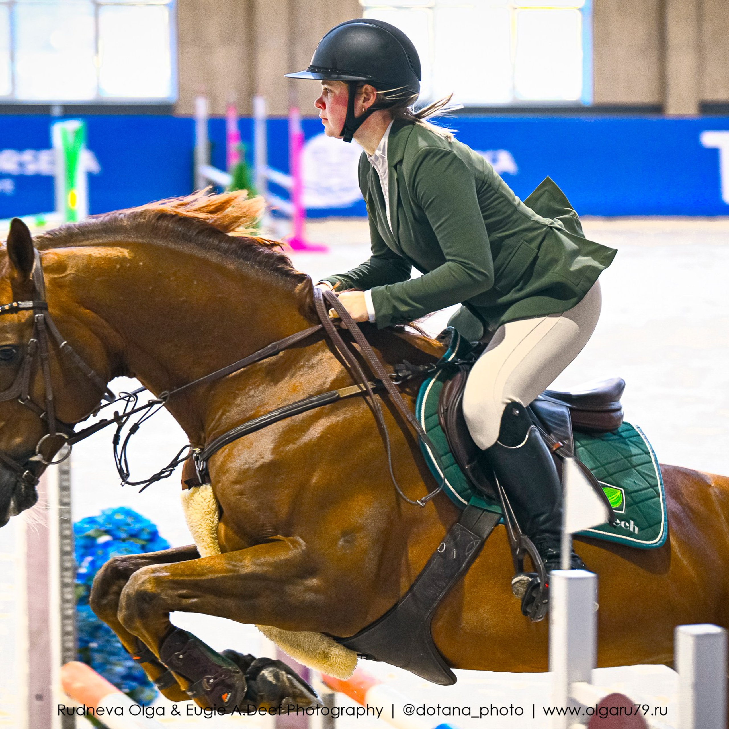 «Кубок Horseka Star» (22 и 23 ноября) Соревнования по конкуру. ТУРНИРНАЯ КОННАЯ ФОТОГРАФИЯ, Руднева Ольга и Евгений Адеев
