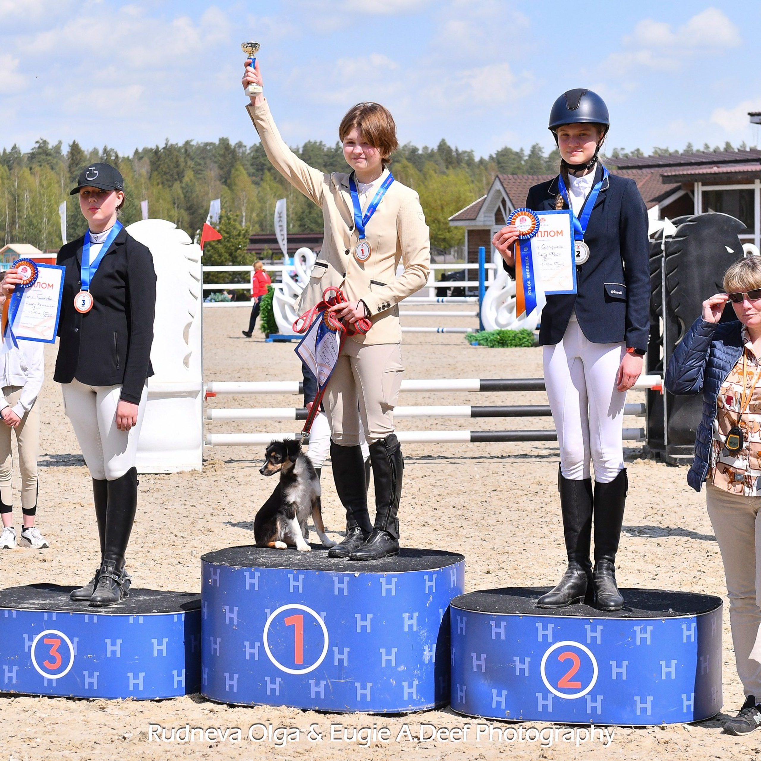 ТУРНИРНАЯ КОННАЯ ФОТОГРАФИЯ, Руднева Ольга и Евгений Адеев