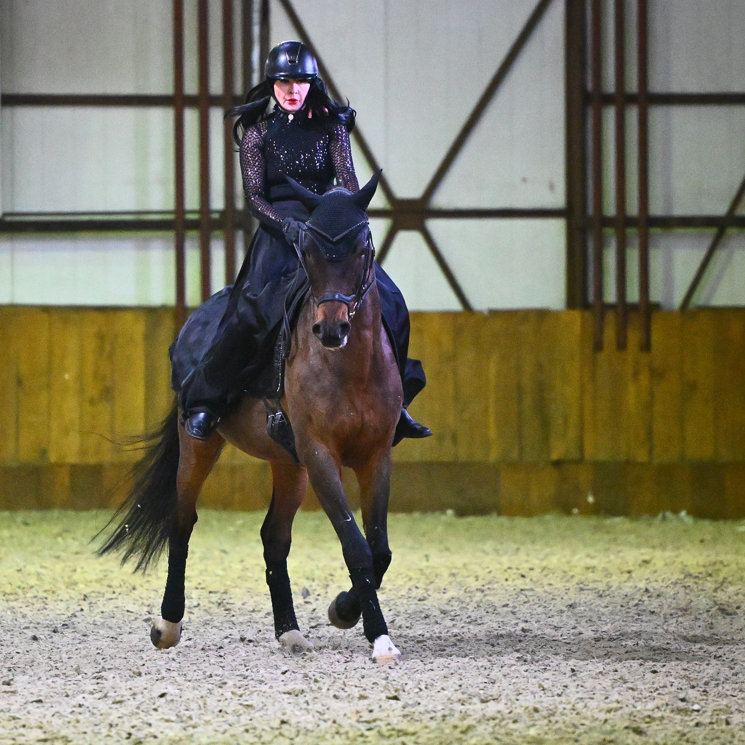 2025.12.14-КСК Престиж — выездка. ТУРНИРНАЯ КОННАЯ ФОТОГРАФИЯ, Руднева Ольга и Евгений Адеев