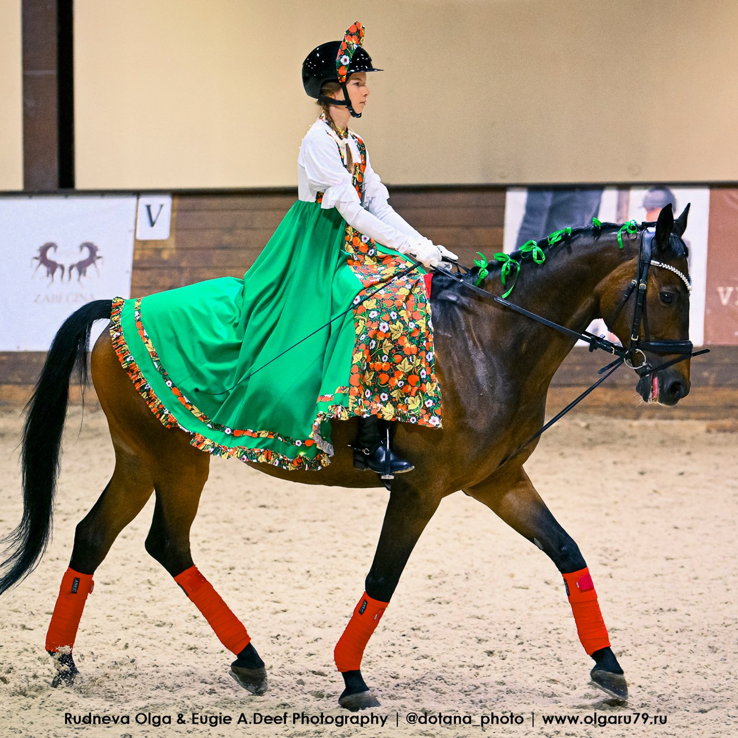 ТУРНИРНАЯ КОННАЯ ФОТОГРАФИЯ, Руднева Ольга и Евгений Адеев