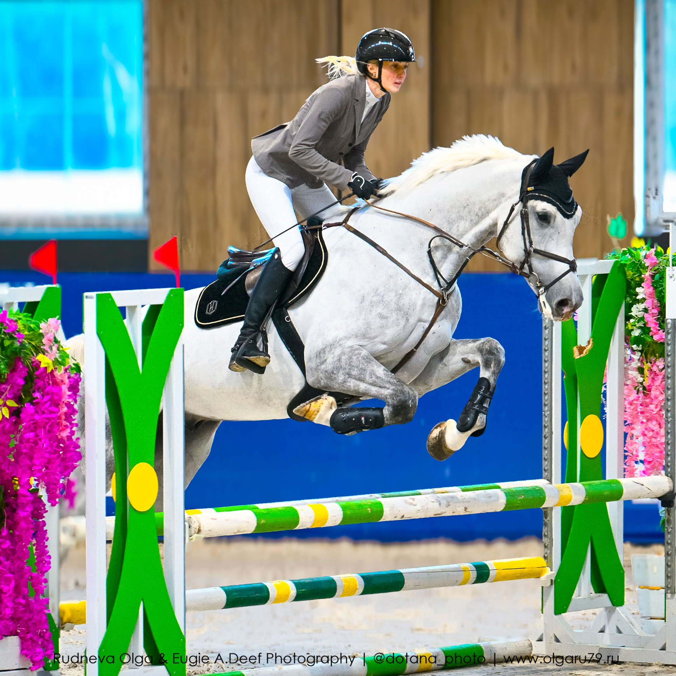 «Кубок Horseka Star» (22 и 23 ноября) Соревнования по конкуру. ТУРНИРНАЯ КОННАЯ ФОТОГРАФИЯ, Руднева Ольга и Евгений Адеев