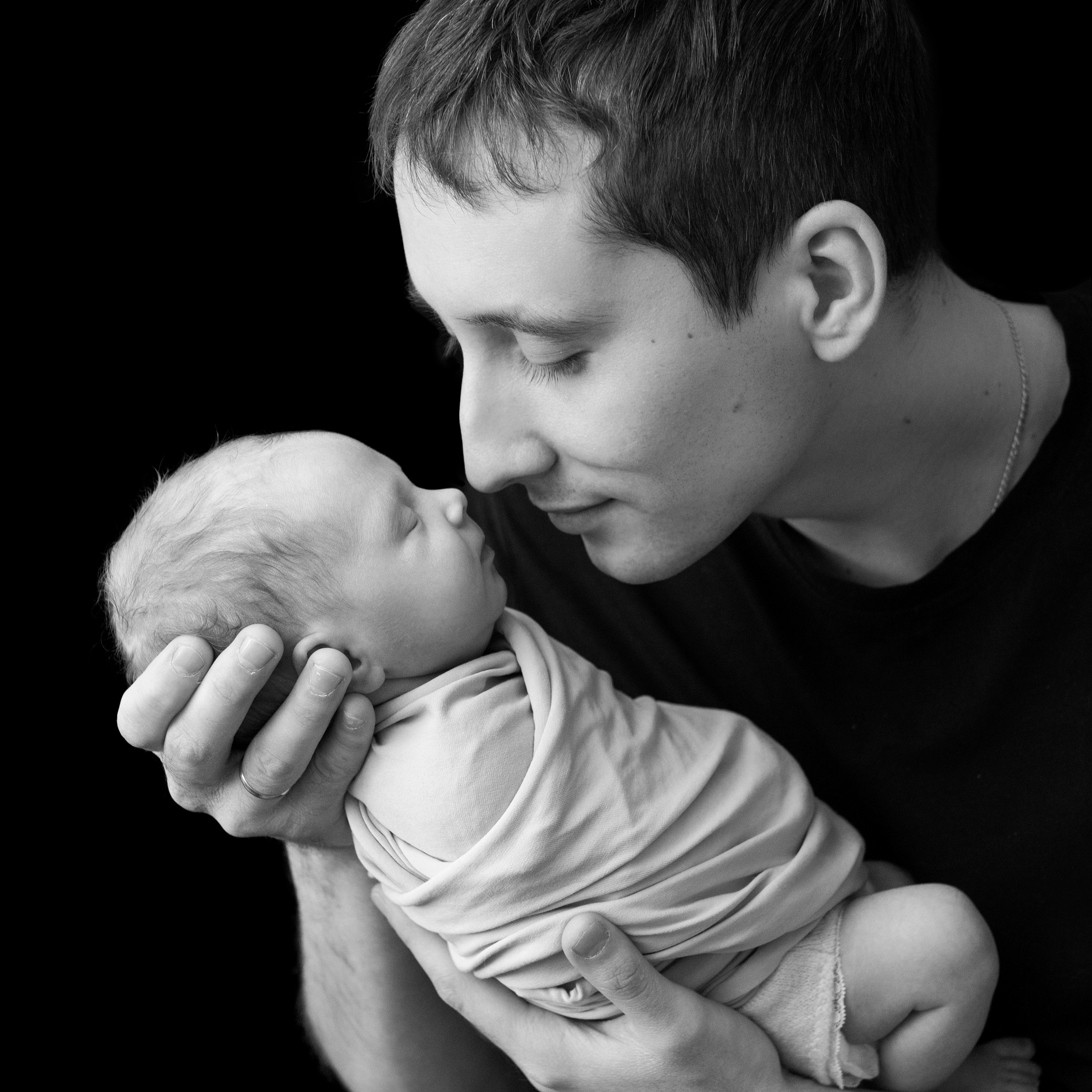 новорожденный с папой