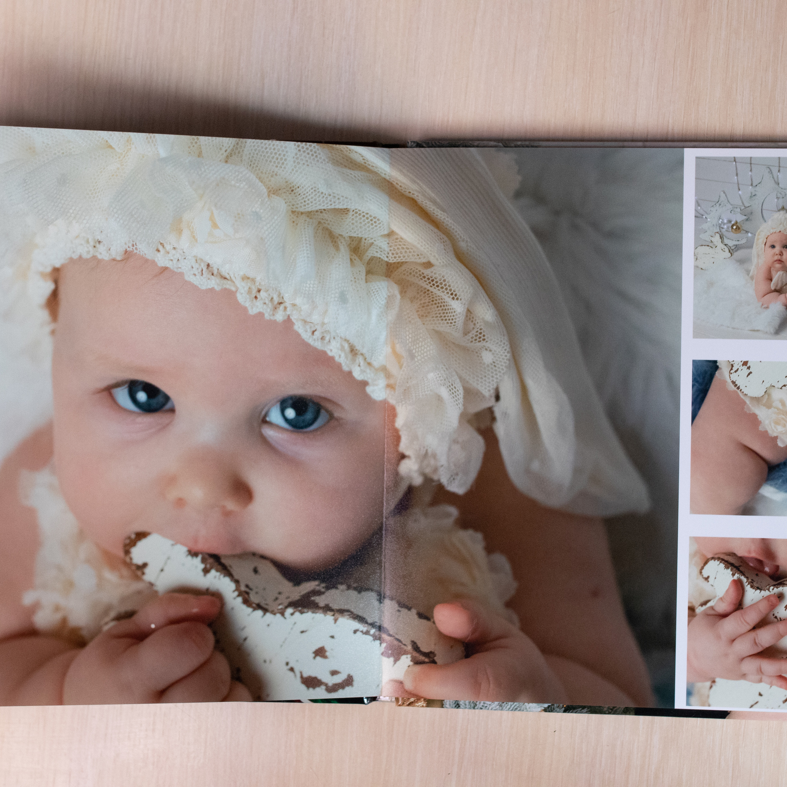 Фотокнига Премиум в твердой обложке. Фотограф новорождённых Братск