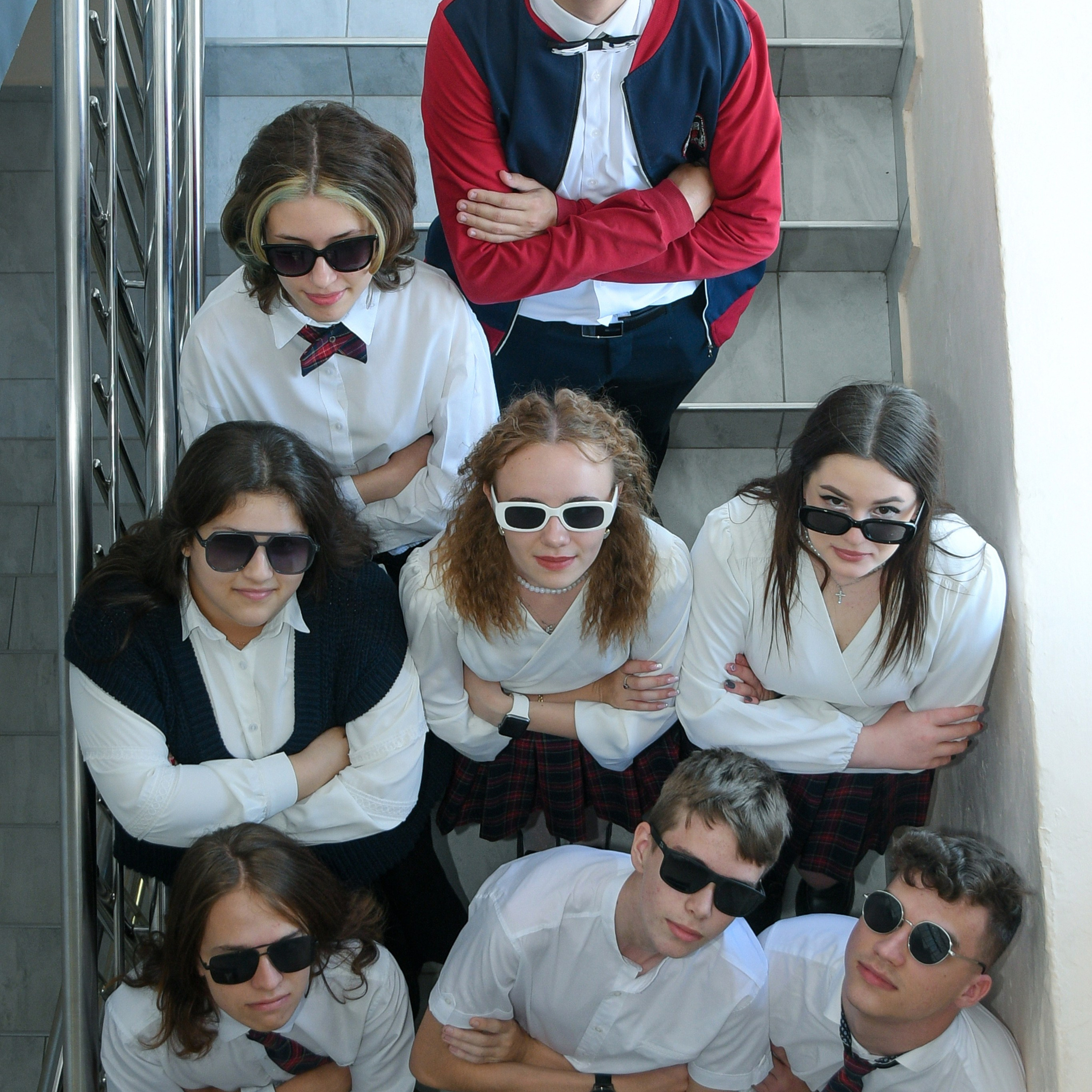 Фотосессия в библиотеке и в школе