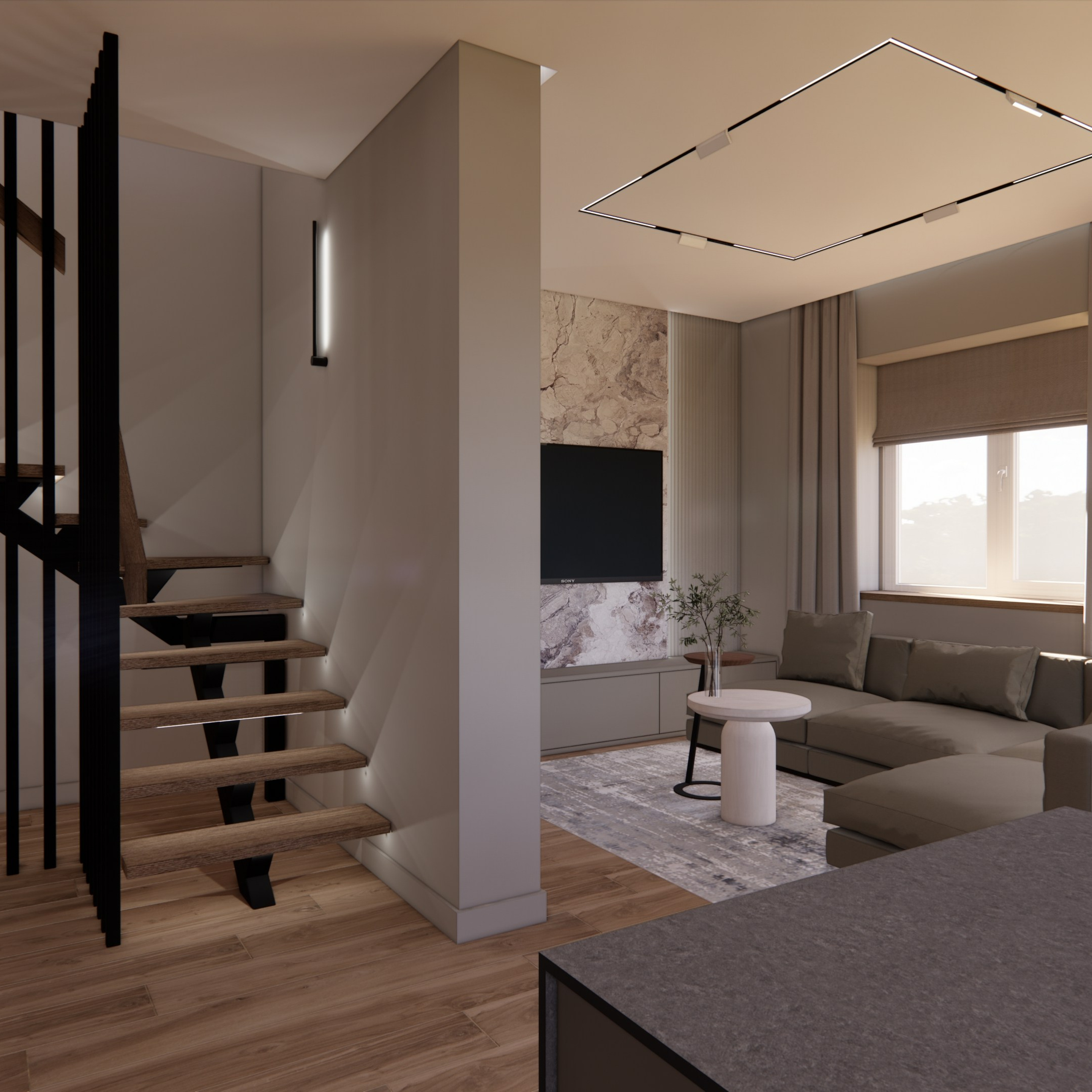 Дуплекс 120&nbsp;м² в&nbsp;КП&nbsp;ВП-лайт (совместная работа с&nbsp;Любовью Поляковой designpolyakova.ru)