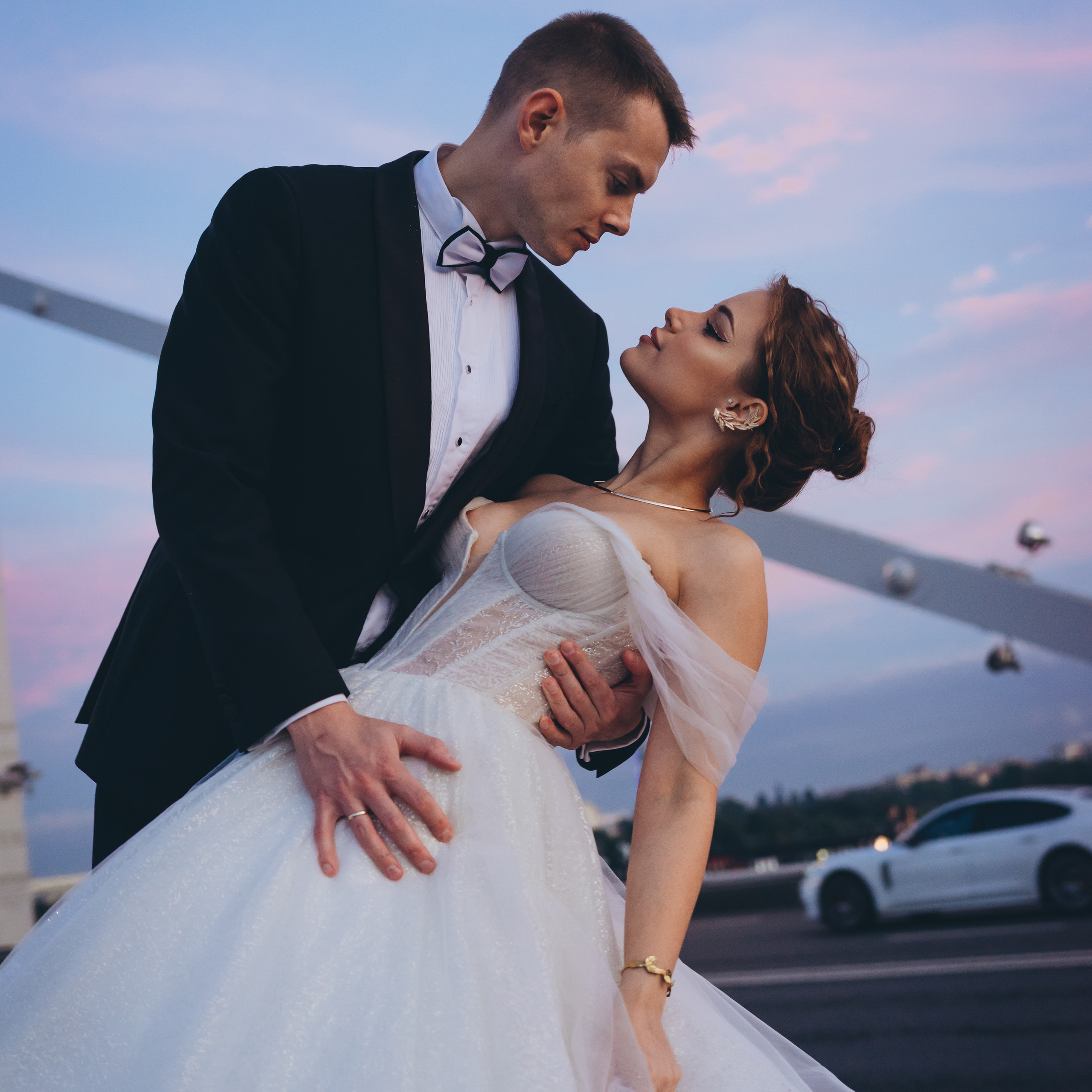 свадебная лавстори на закате