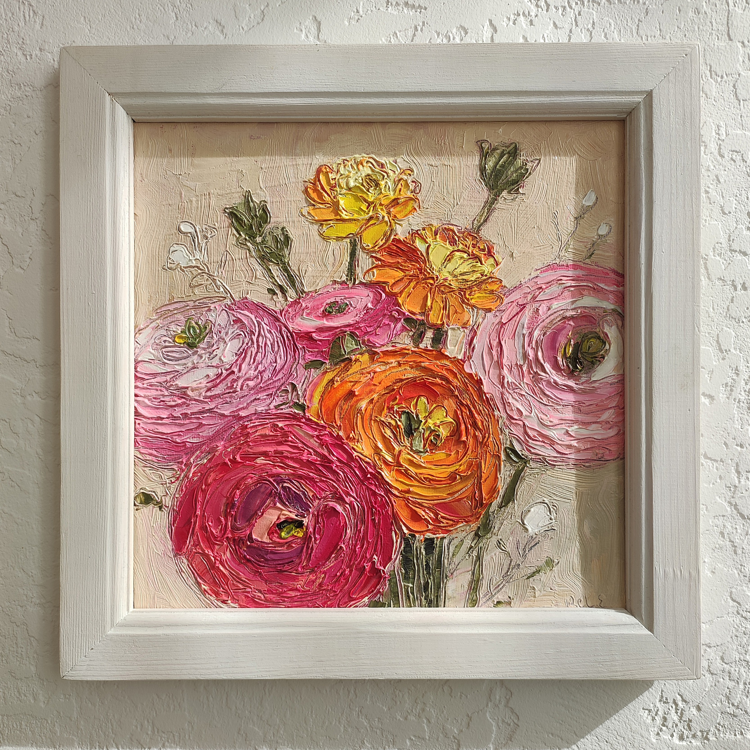 Ранункулюсы. Галерея авторских картин художницы Бельмесовой Евгении