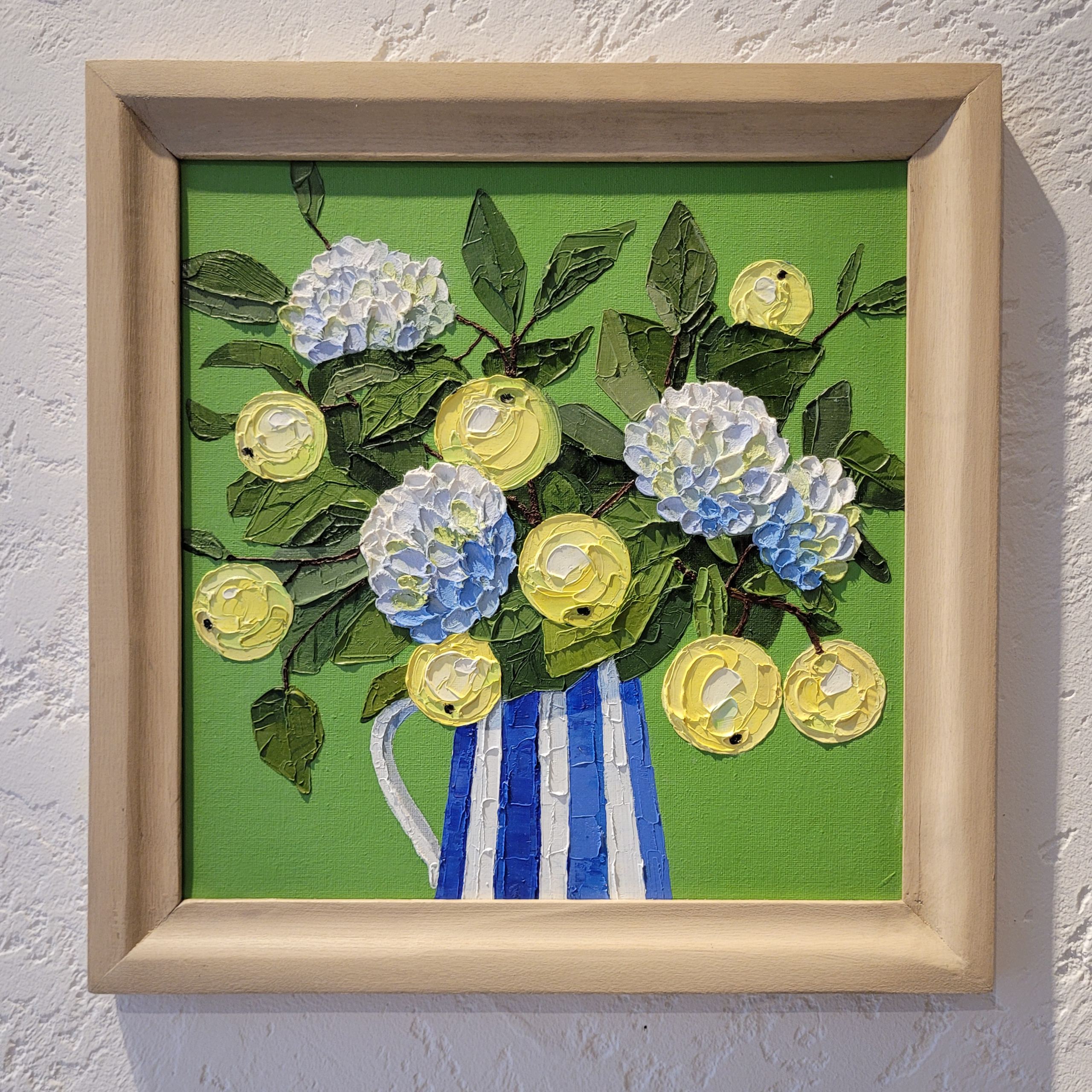 Натюрморт на зеленом фоне