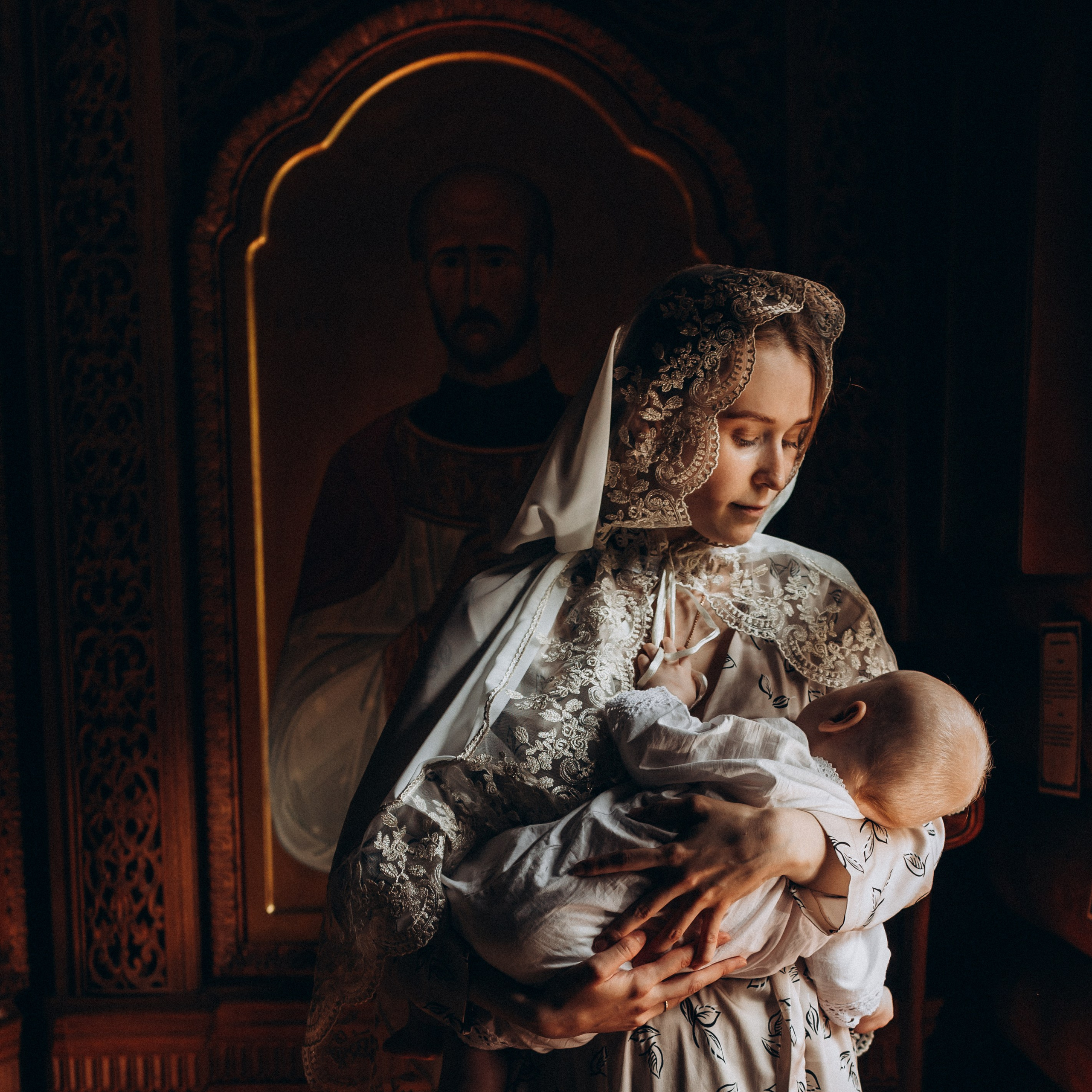 Таинство крещения Льва Церковь Илии Пророка в Новоивановском