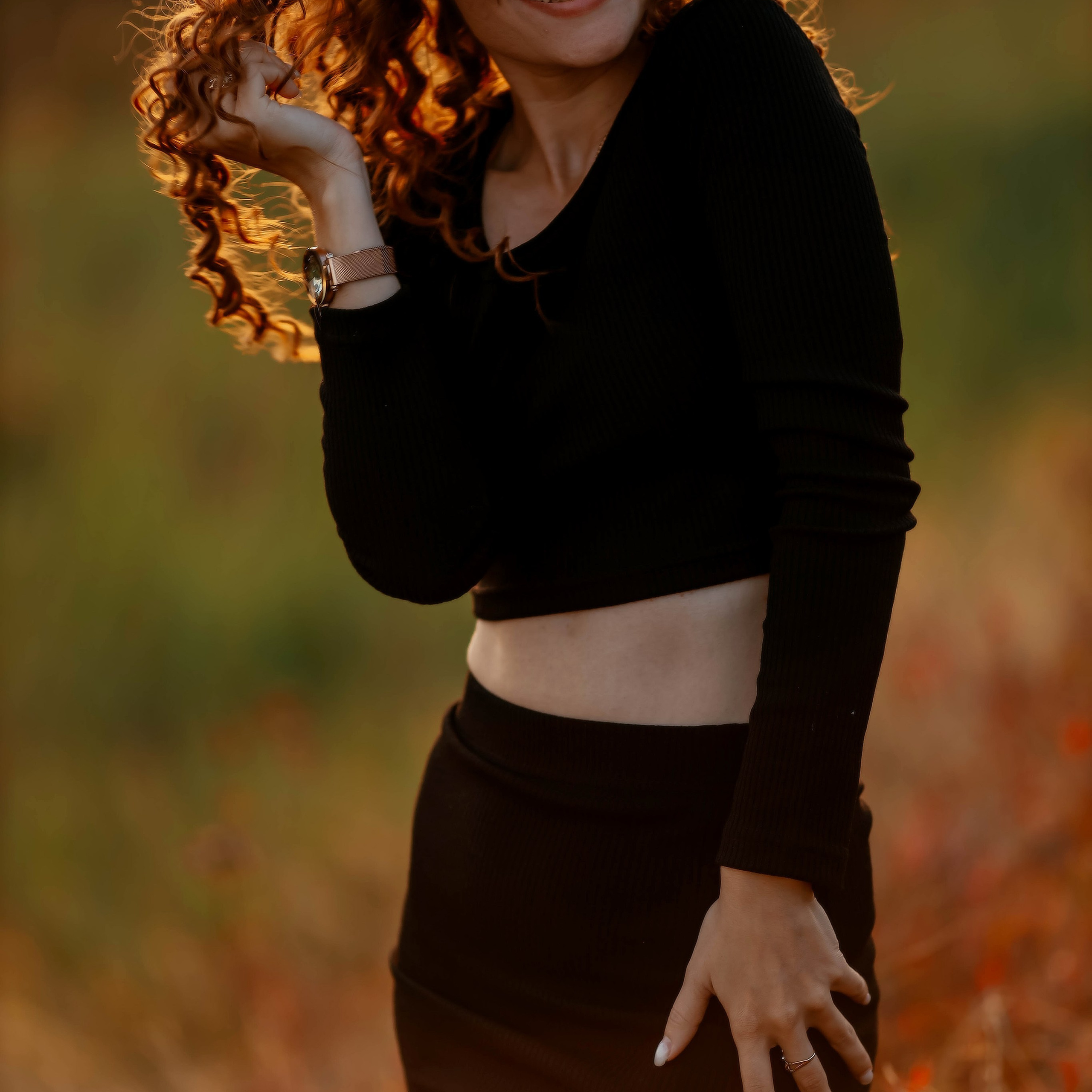 Сьемка на закате