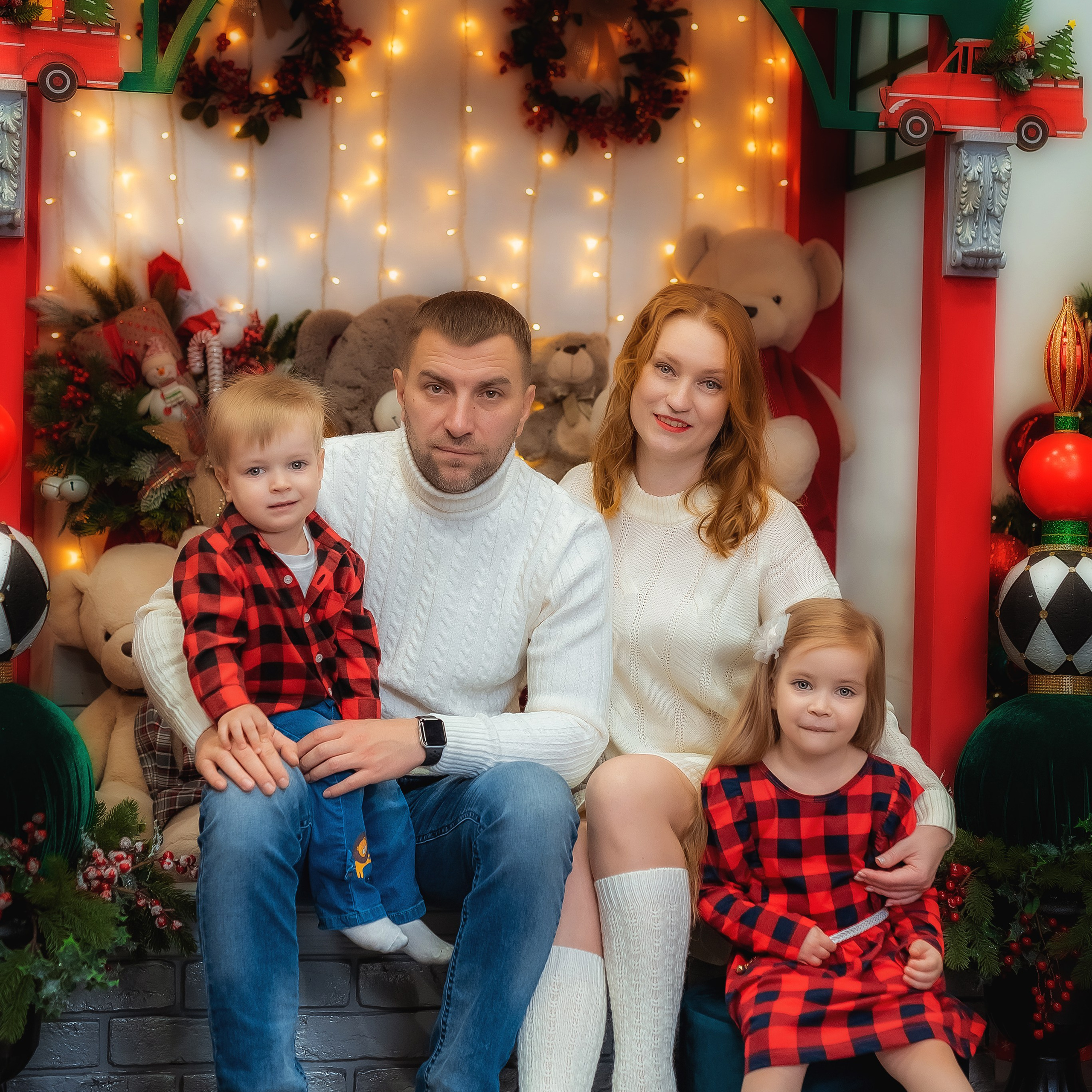 Новогодняя фотосессия для Ирины и её семьи