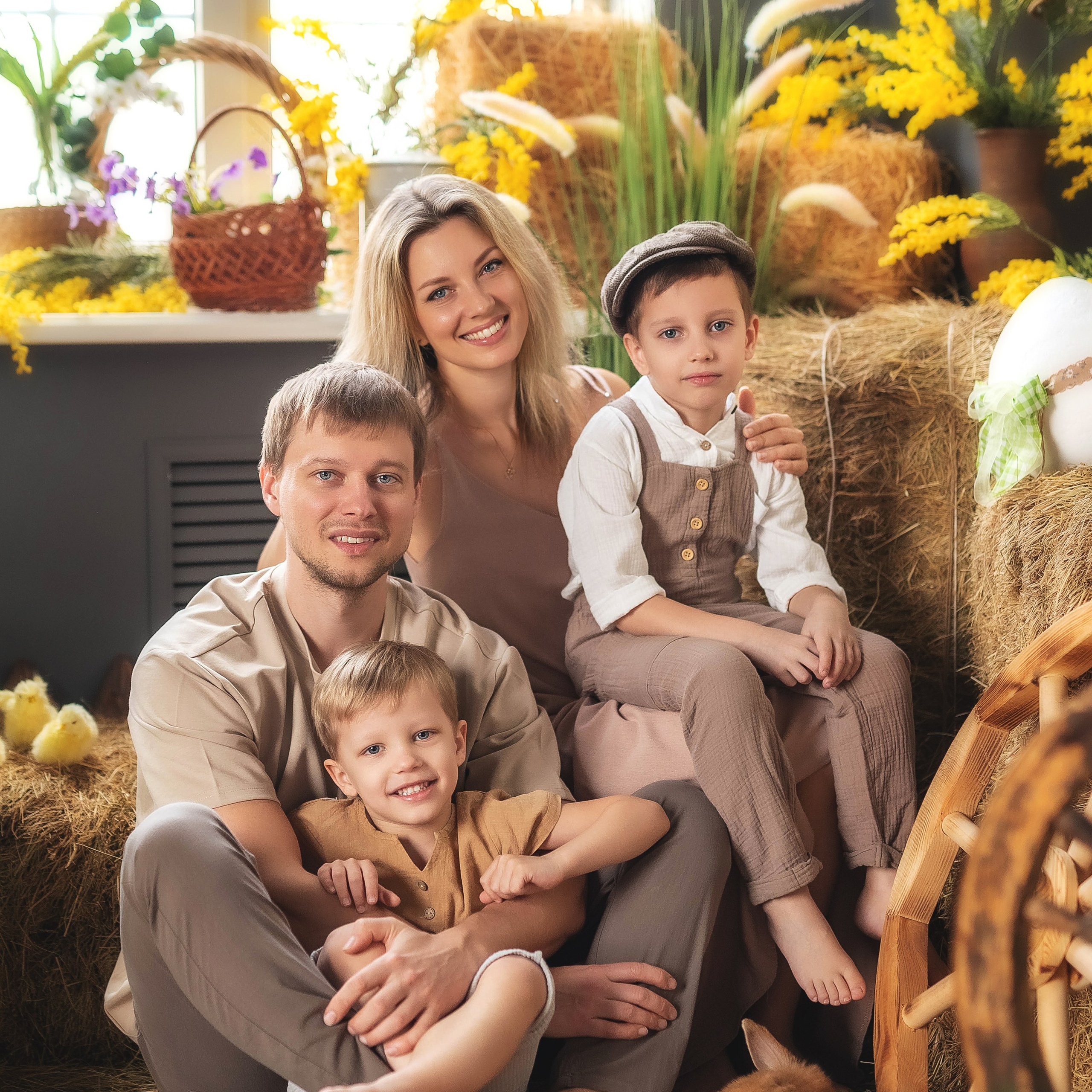 Семейная пасхальная фотосессия