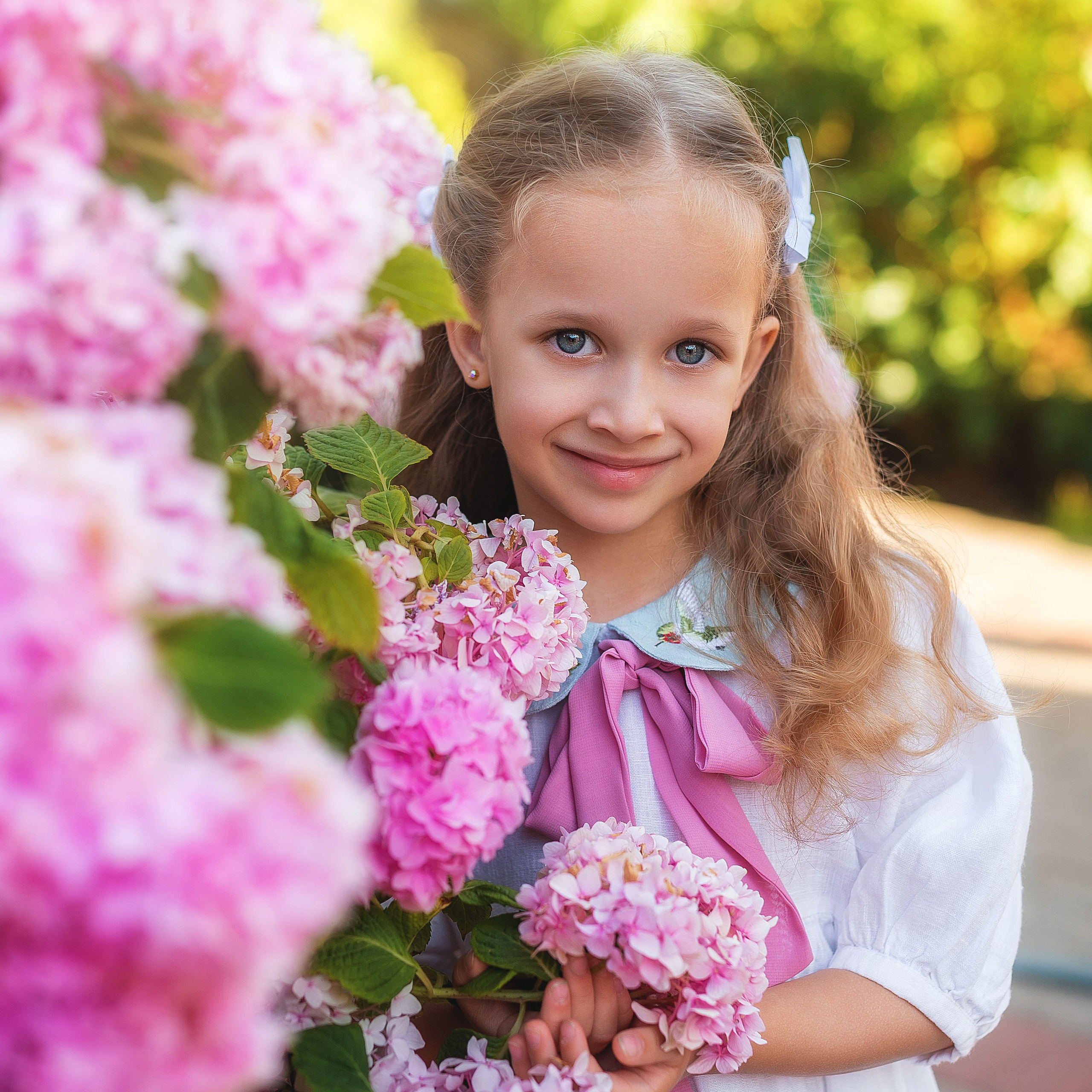 Фотосессия в цветах