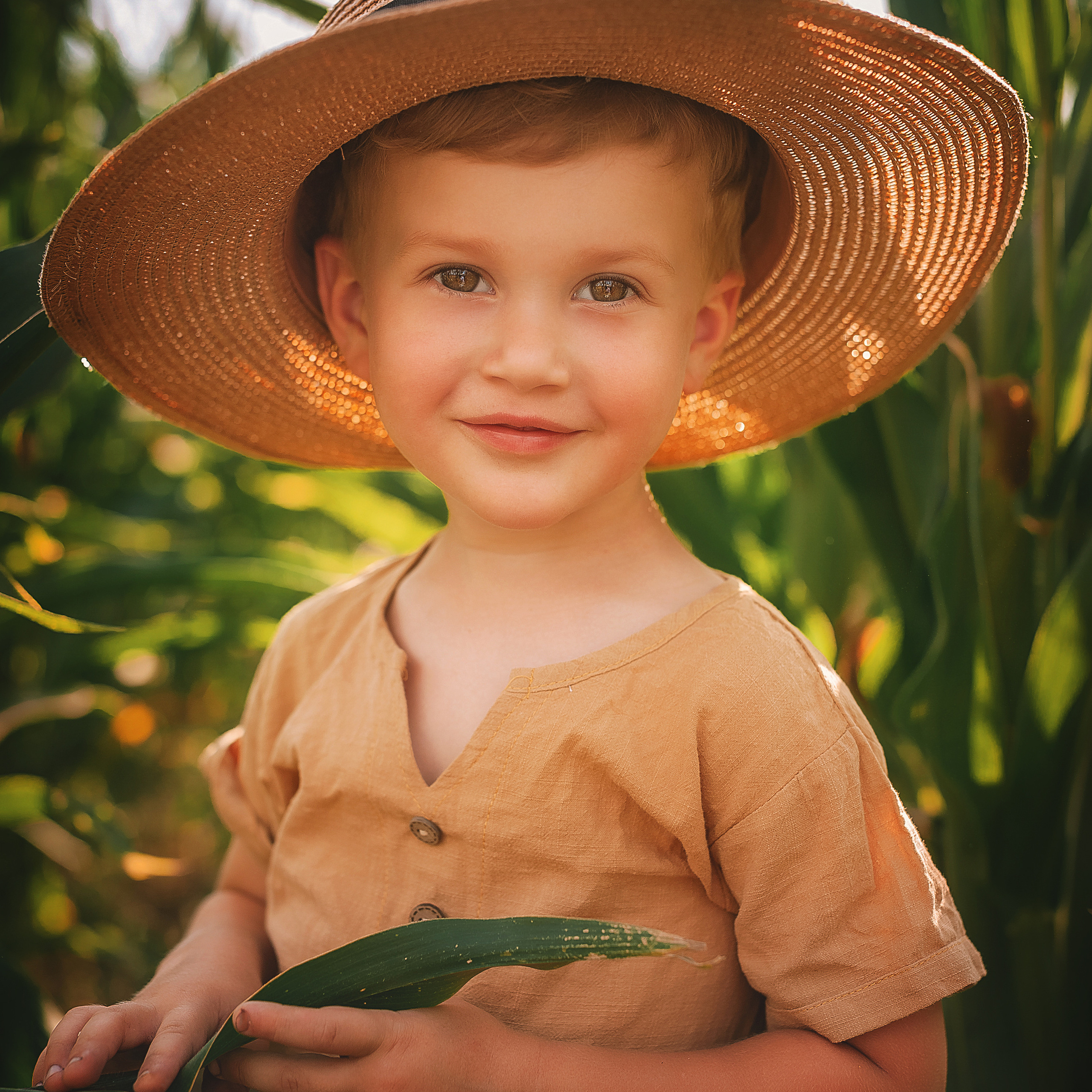 Фотосессия в кукурузе