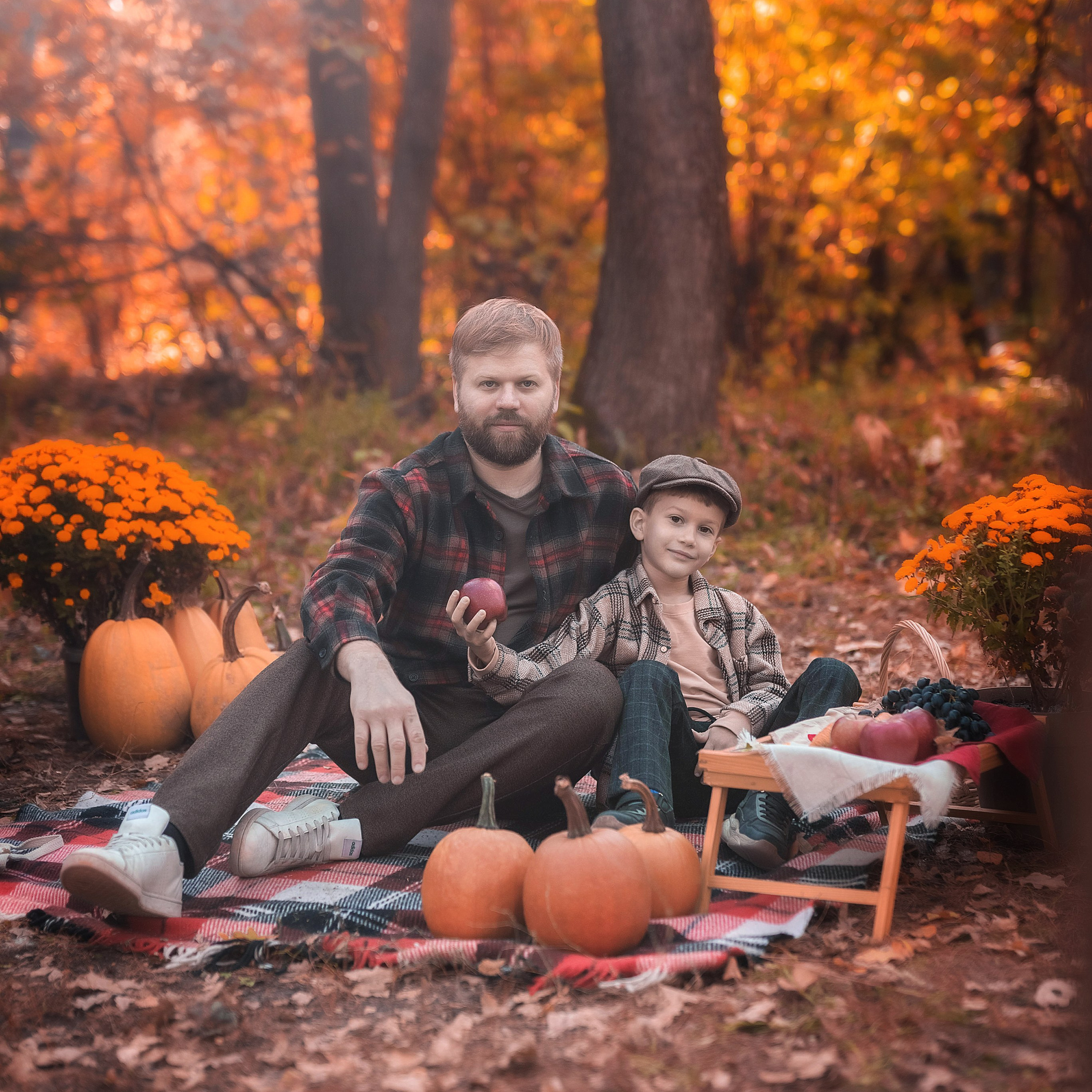 Осенняя фотосессия в лесу