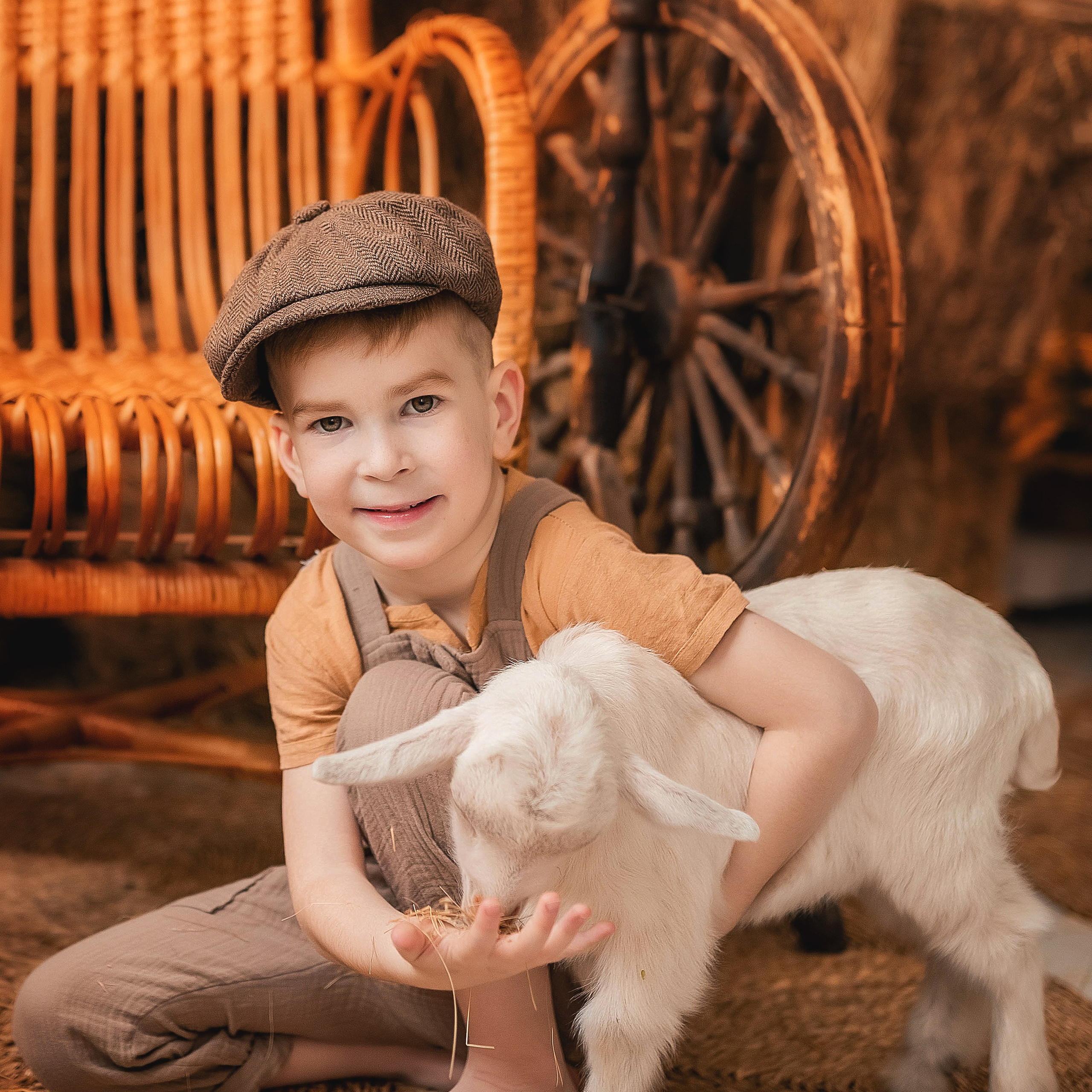 Фотосессия с козленком