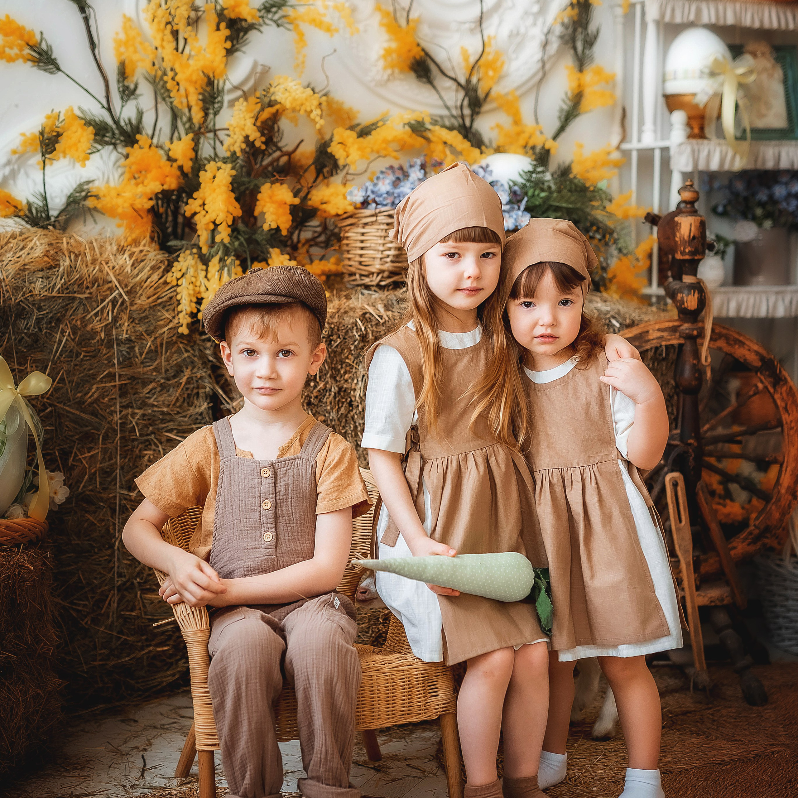 Пасхальная фотосессия с козленком