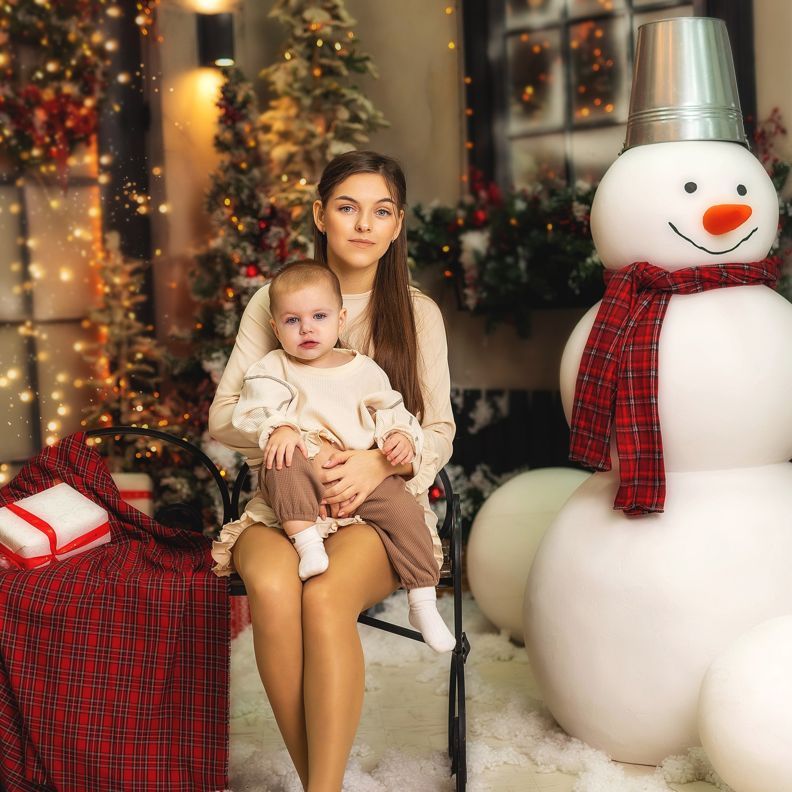 Новогодняя студийная фотосессия